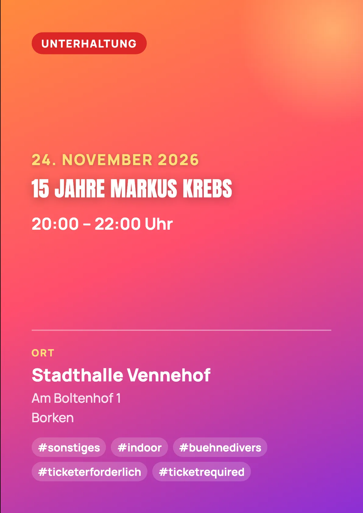 Veranstaltungsflyer