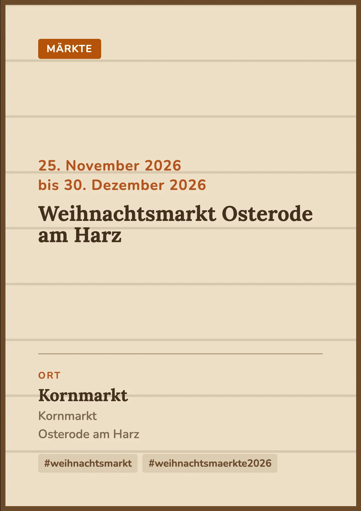 Veranstaltungsflyer