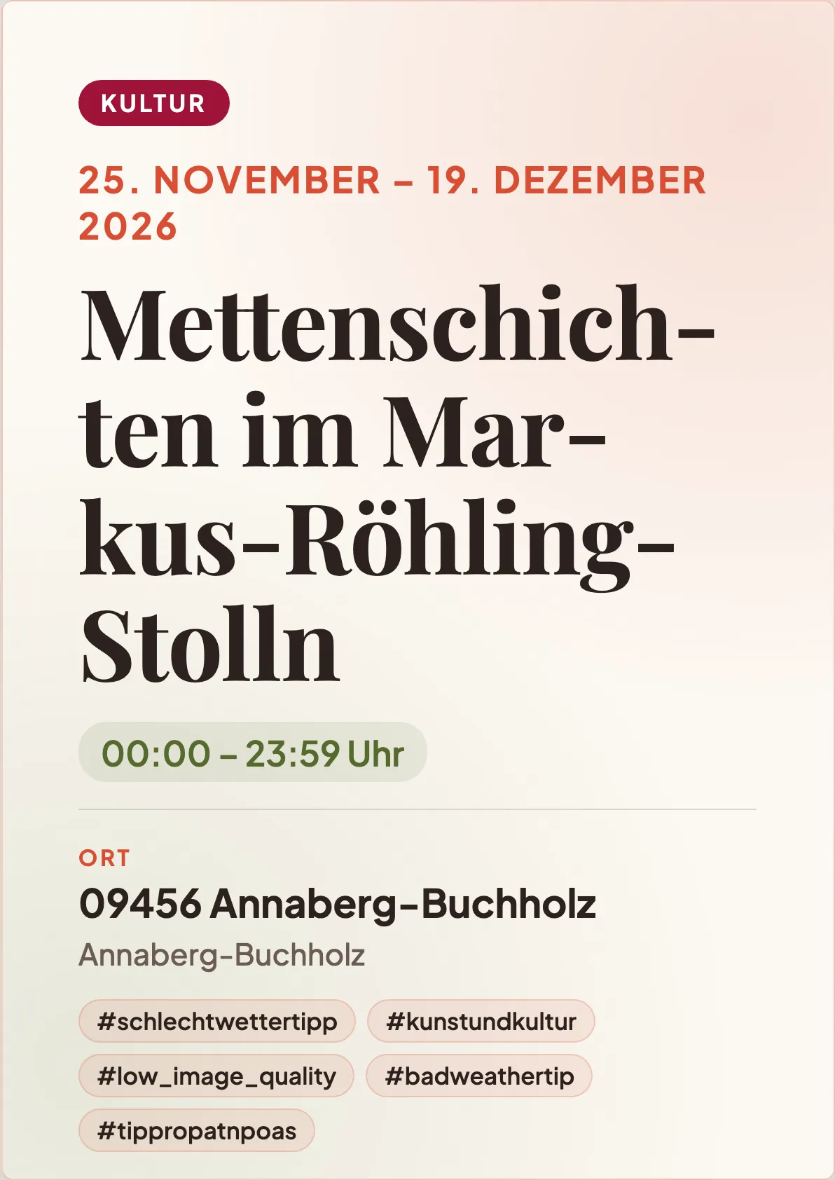 Veranstaltungsflyer