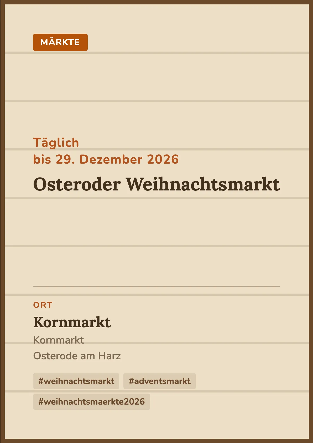 Veranstaltungsflyer