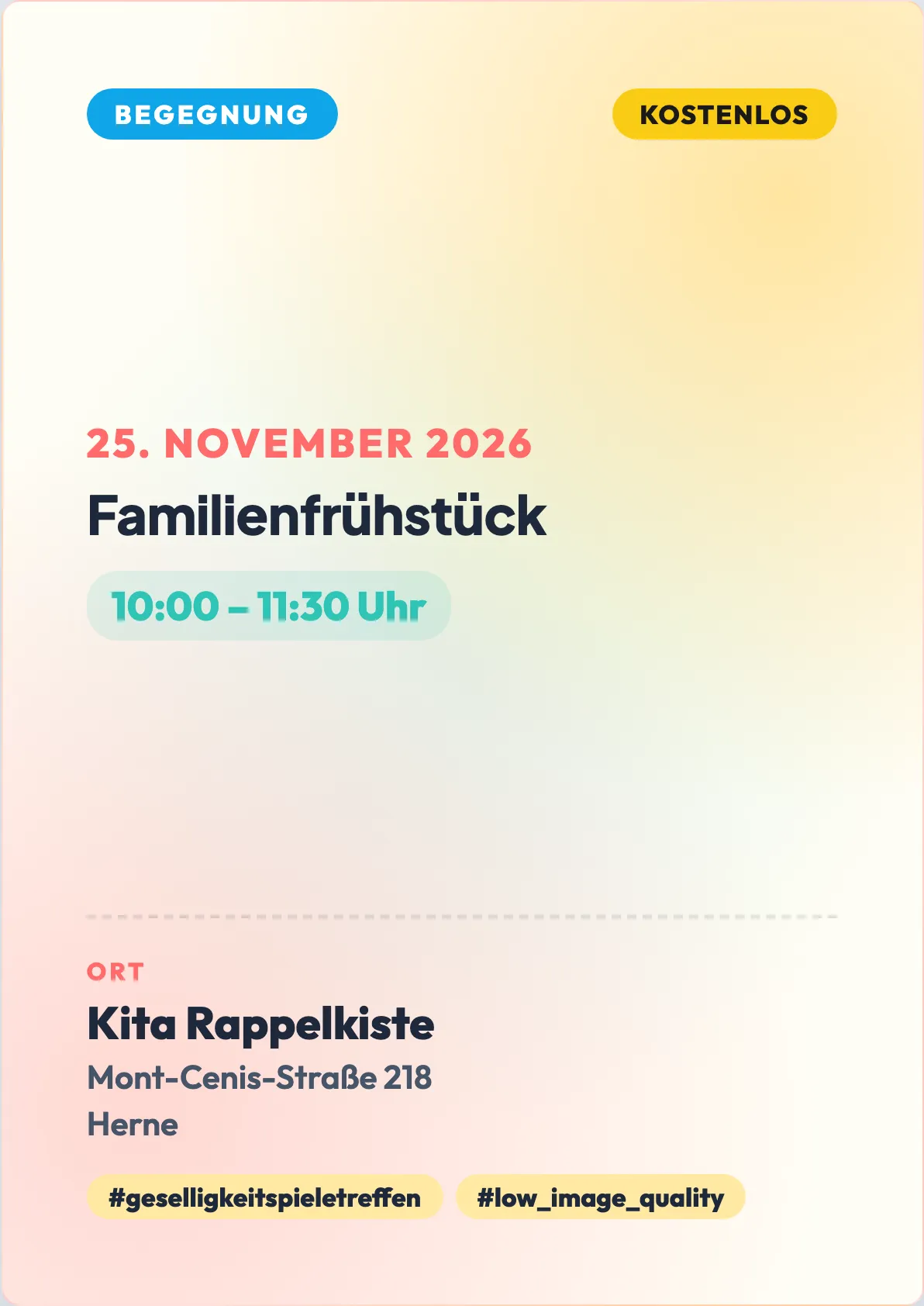Veranstaltungsflyer