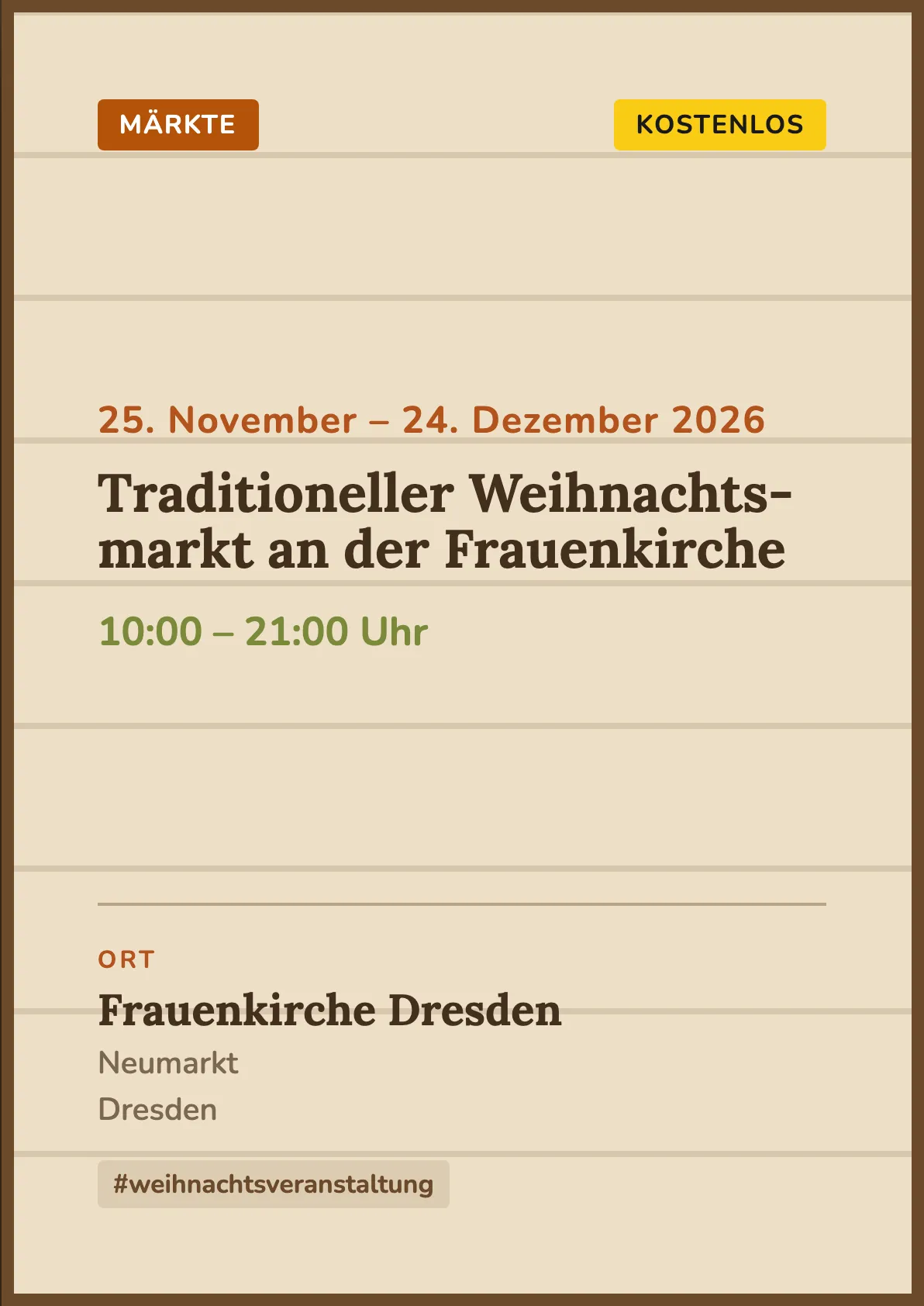Veranstaltungsflyer
