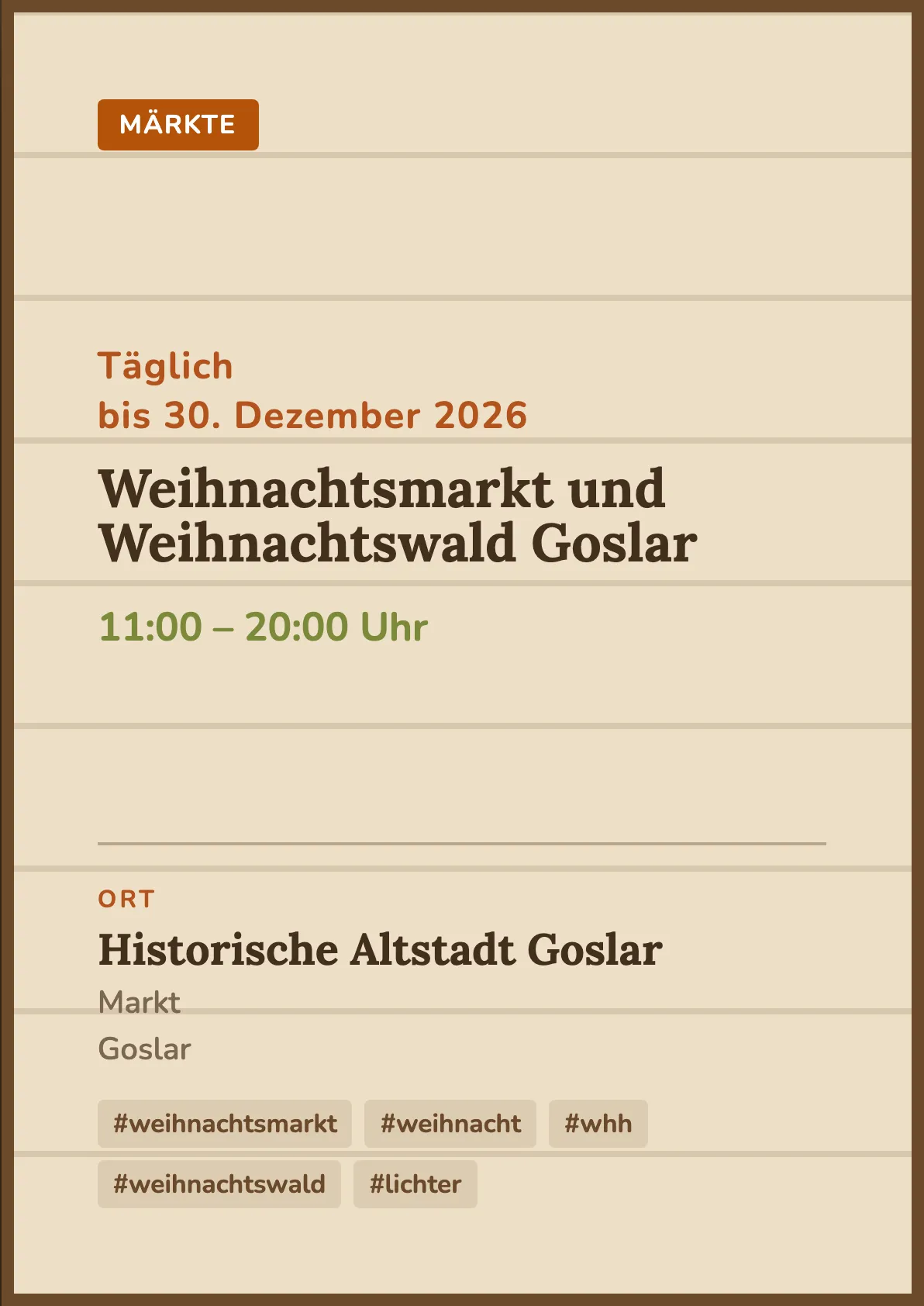 Veranstaltungsflyer