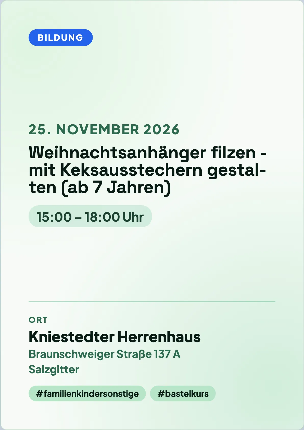 Veranstaltungsflyer