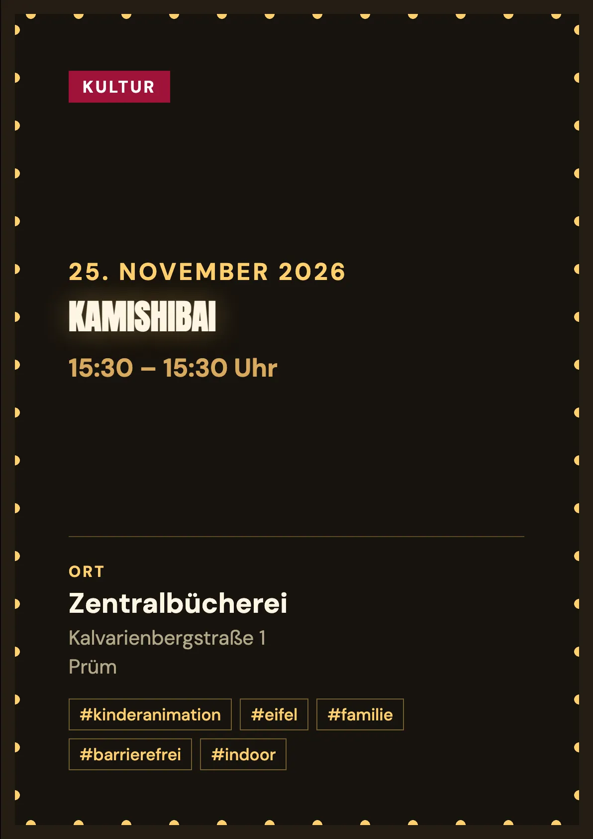 Veranstaltungsflyer