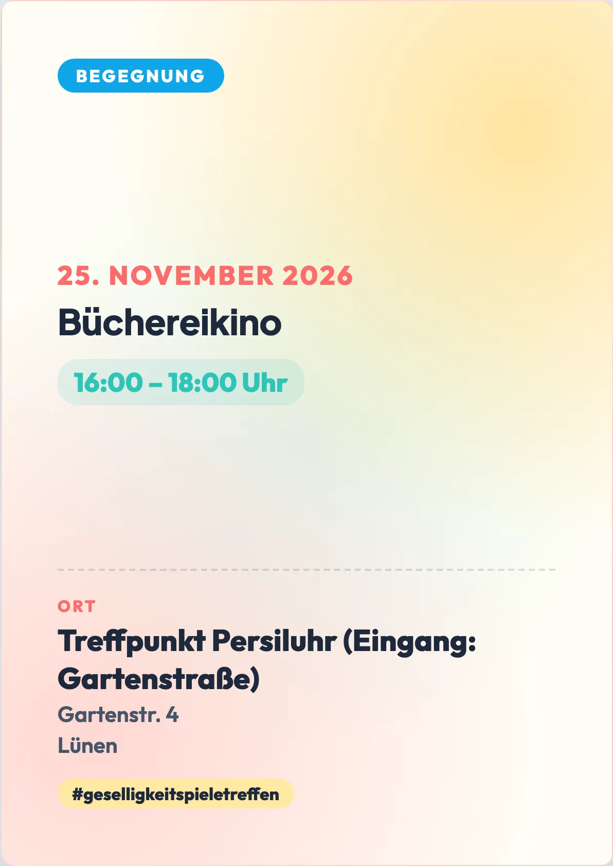 Veranstaltungsflyer