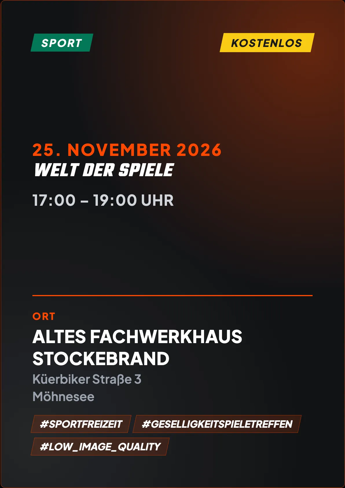 Veranstaltungsflyer