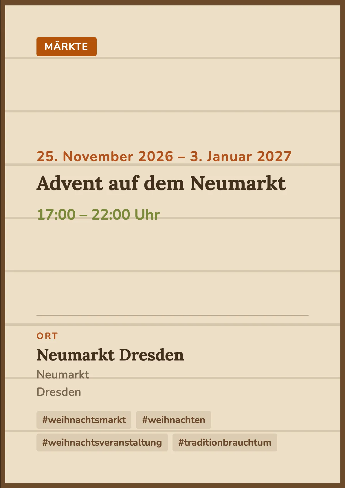 Veranstaltungsflyer