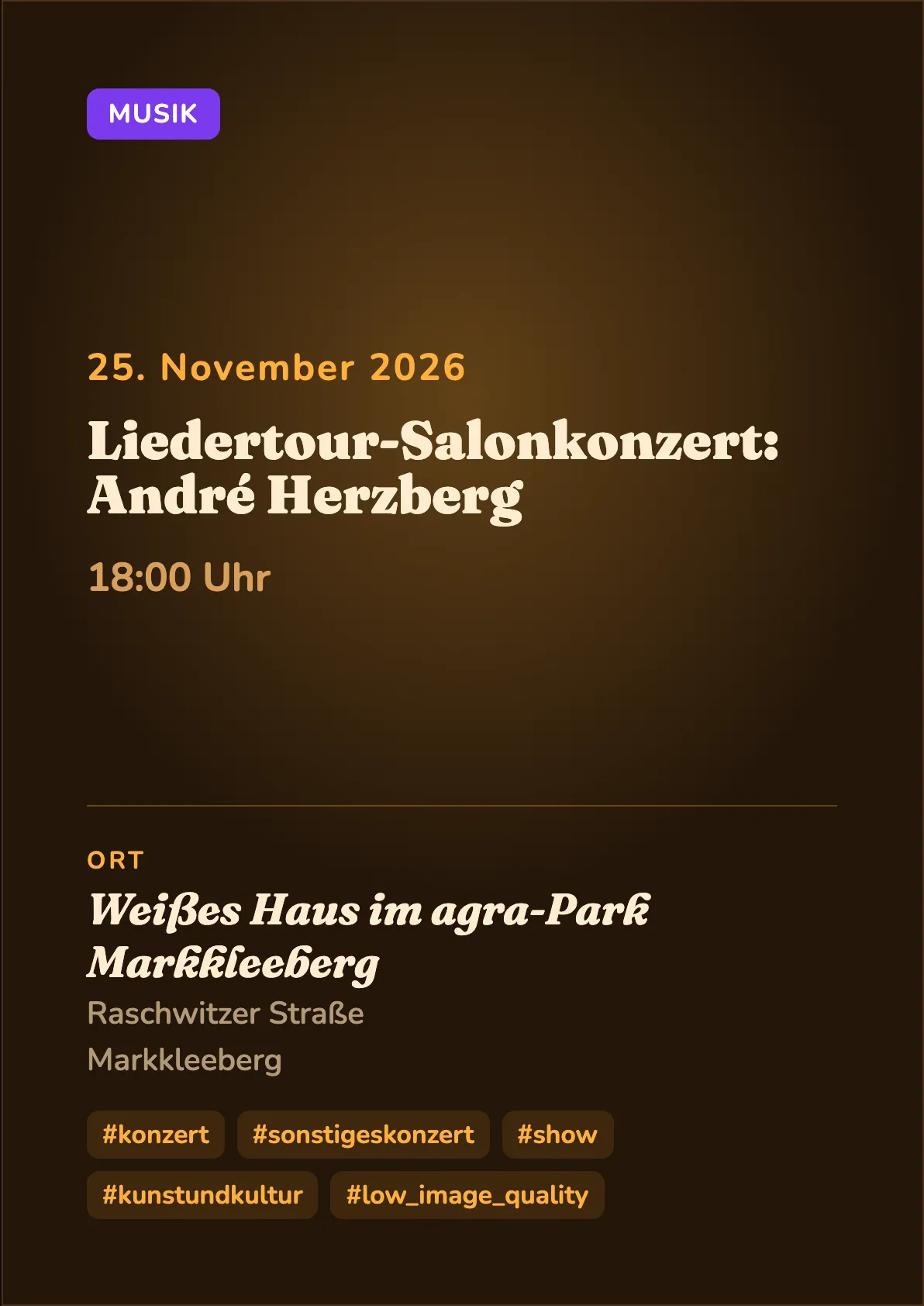 Veranstaltungsflyer