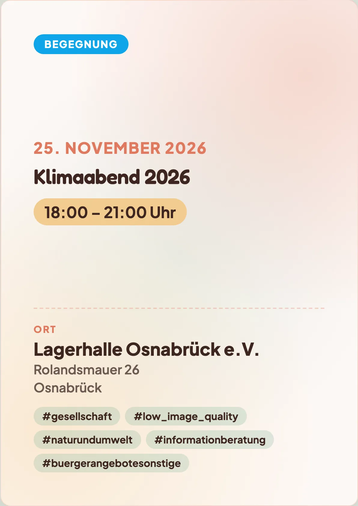 Veranstaltungsflyer