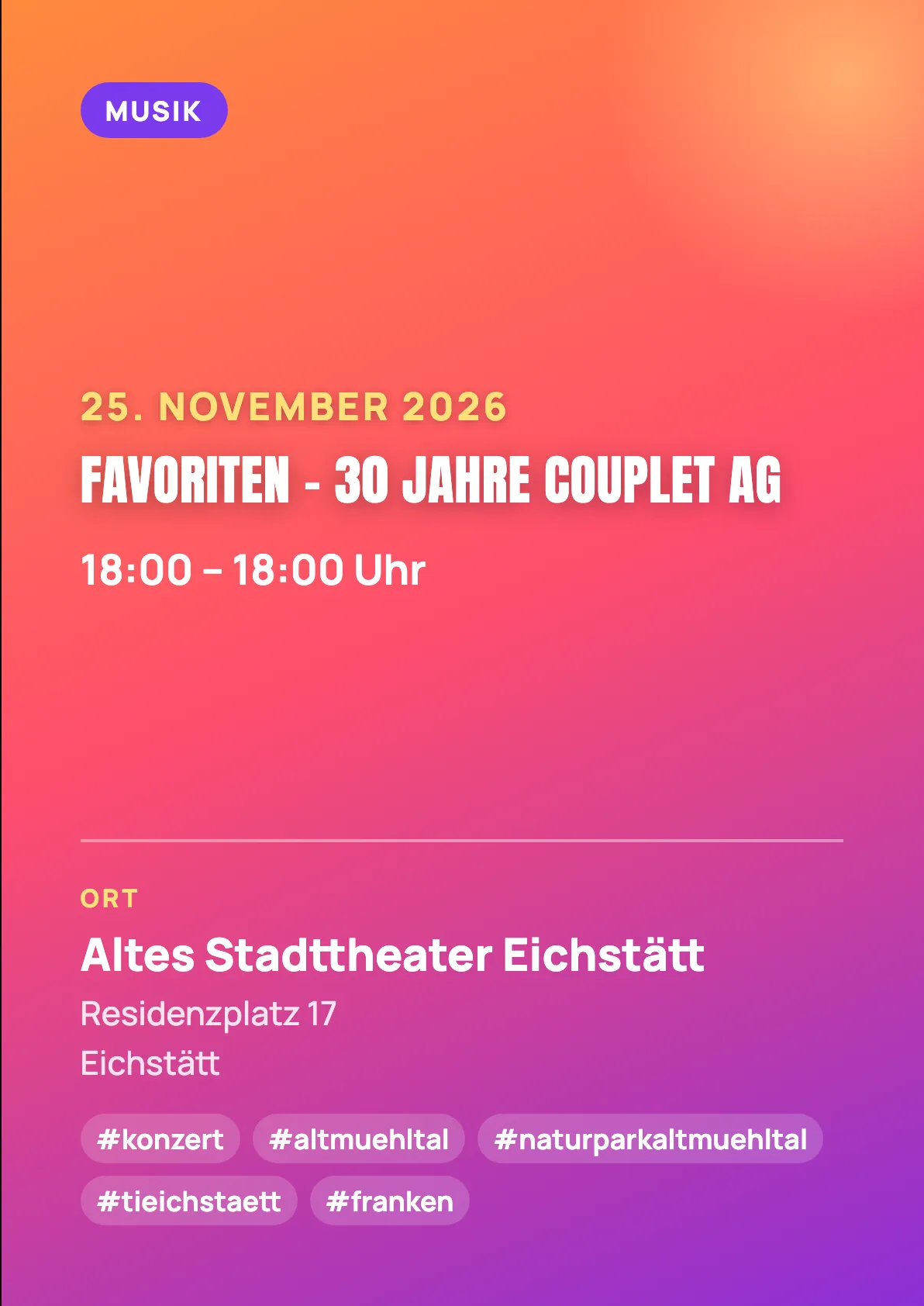 Veranstaltungsflyer