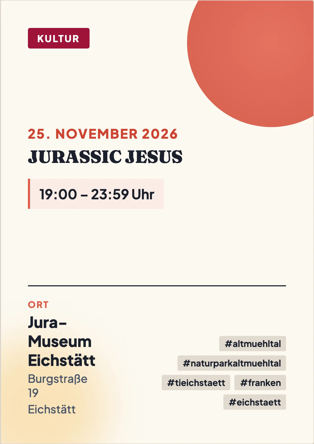 Veranstaltungsflyer