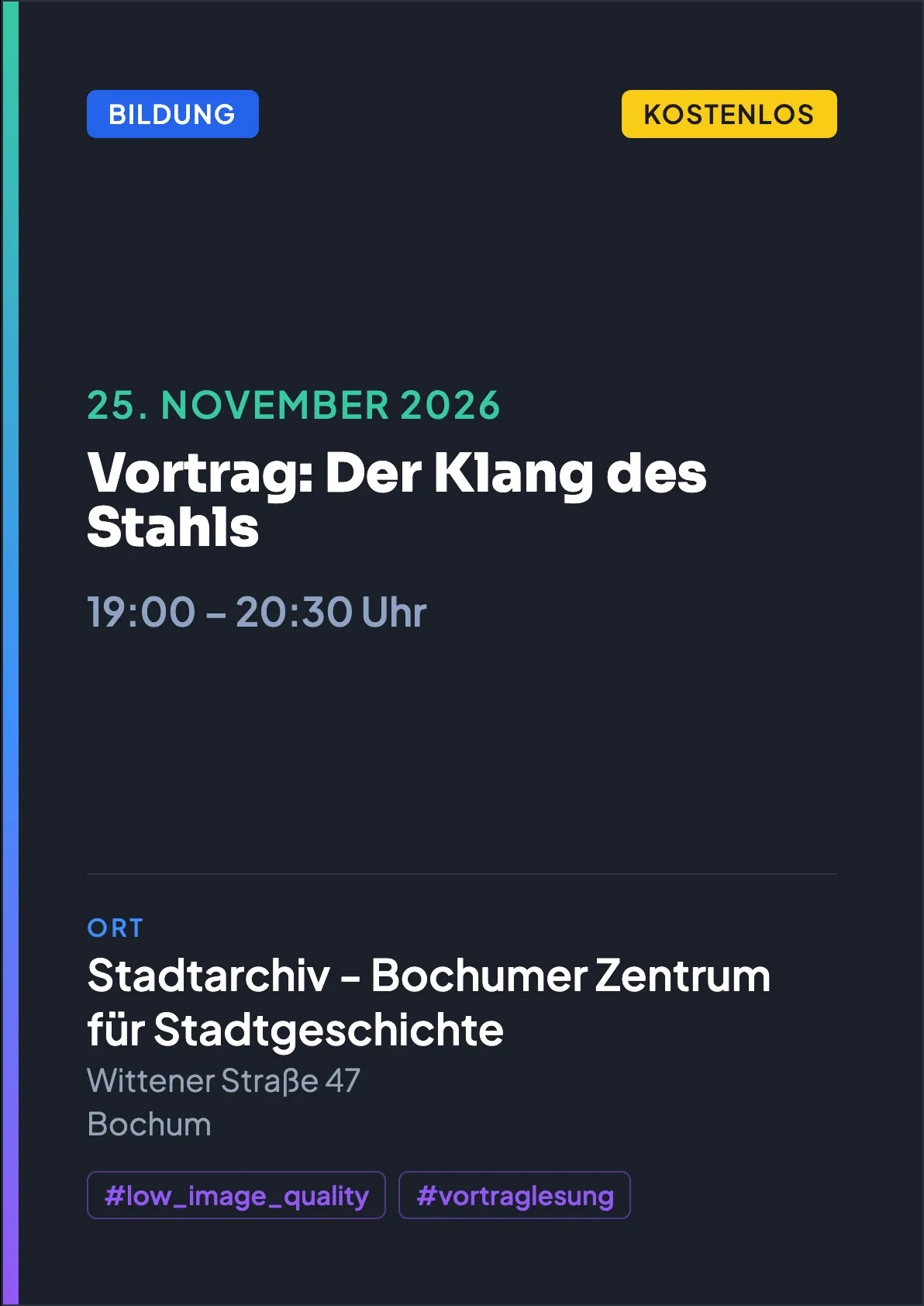 Veranstaltungsflyer