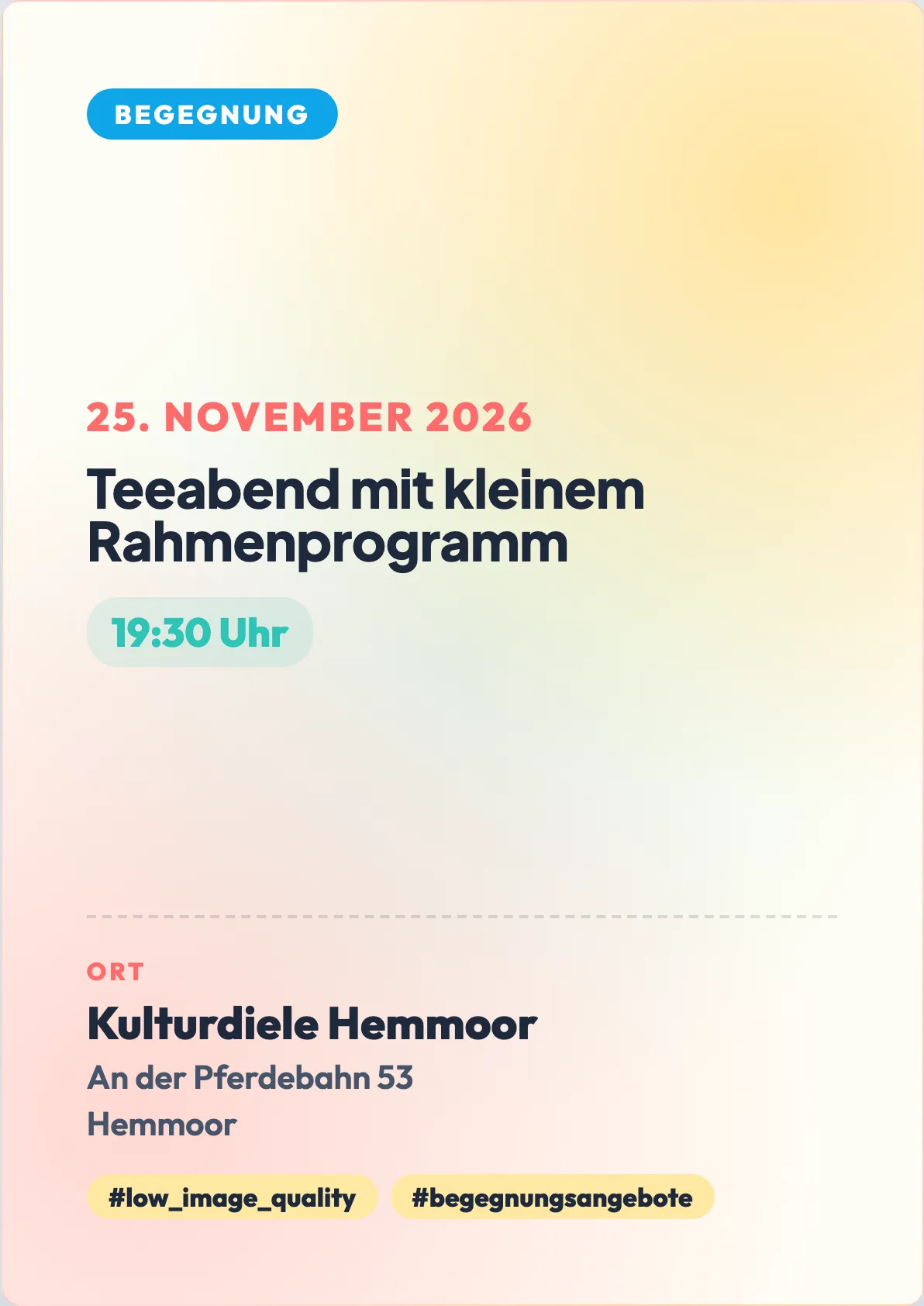 Veranstaltungsflyer