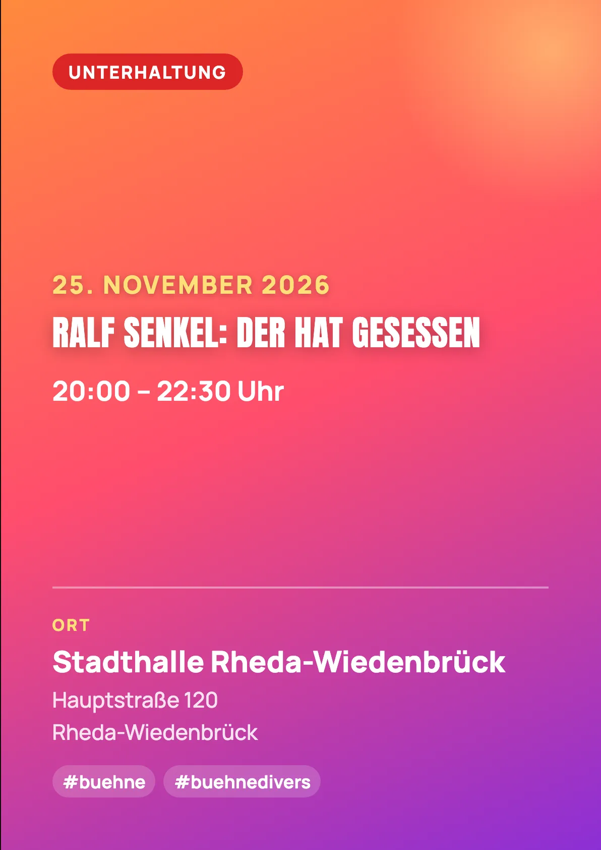 Veranstaltungsflyer