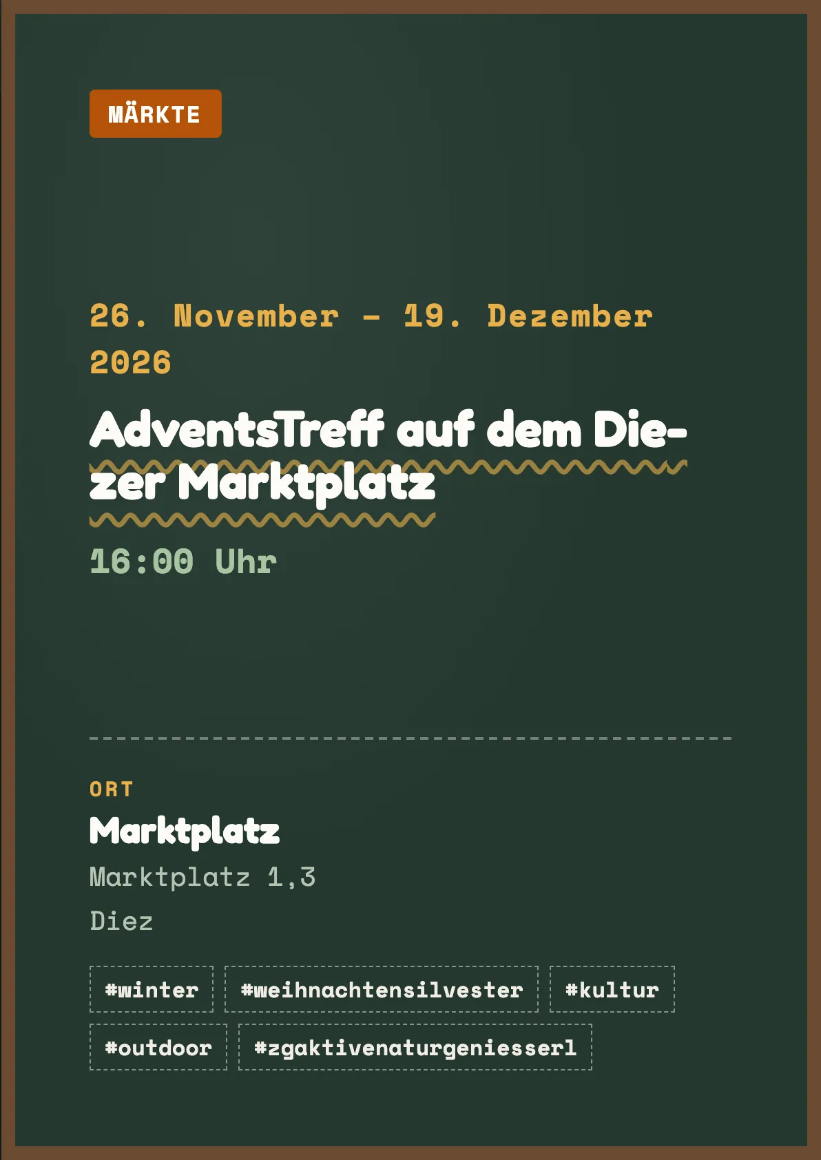Veranstaltungsflyer