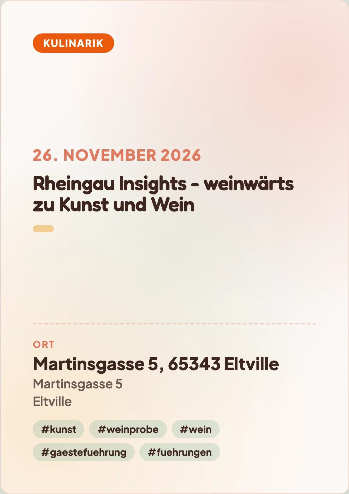 Veranstaltungsflyer