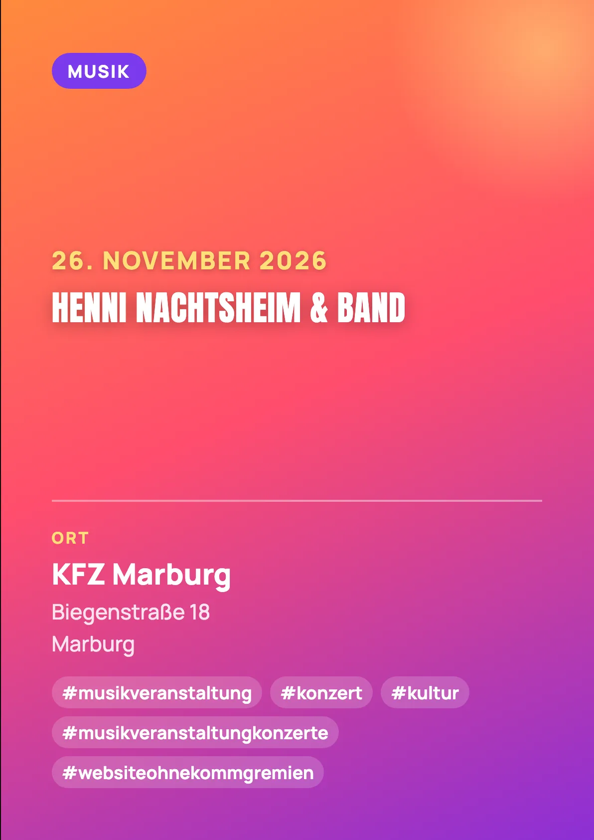 Veranstaltungsflyer