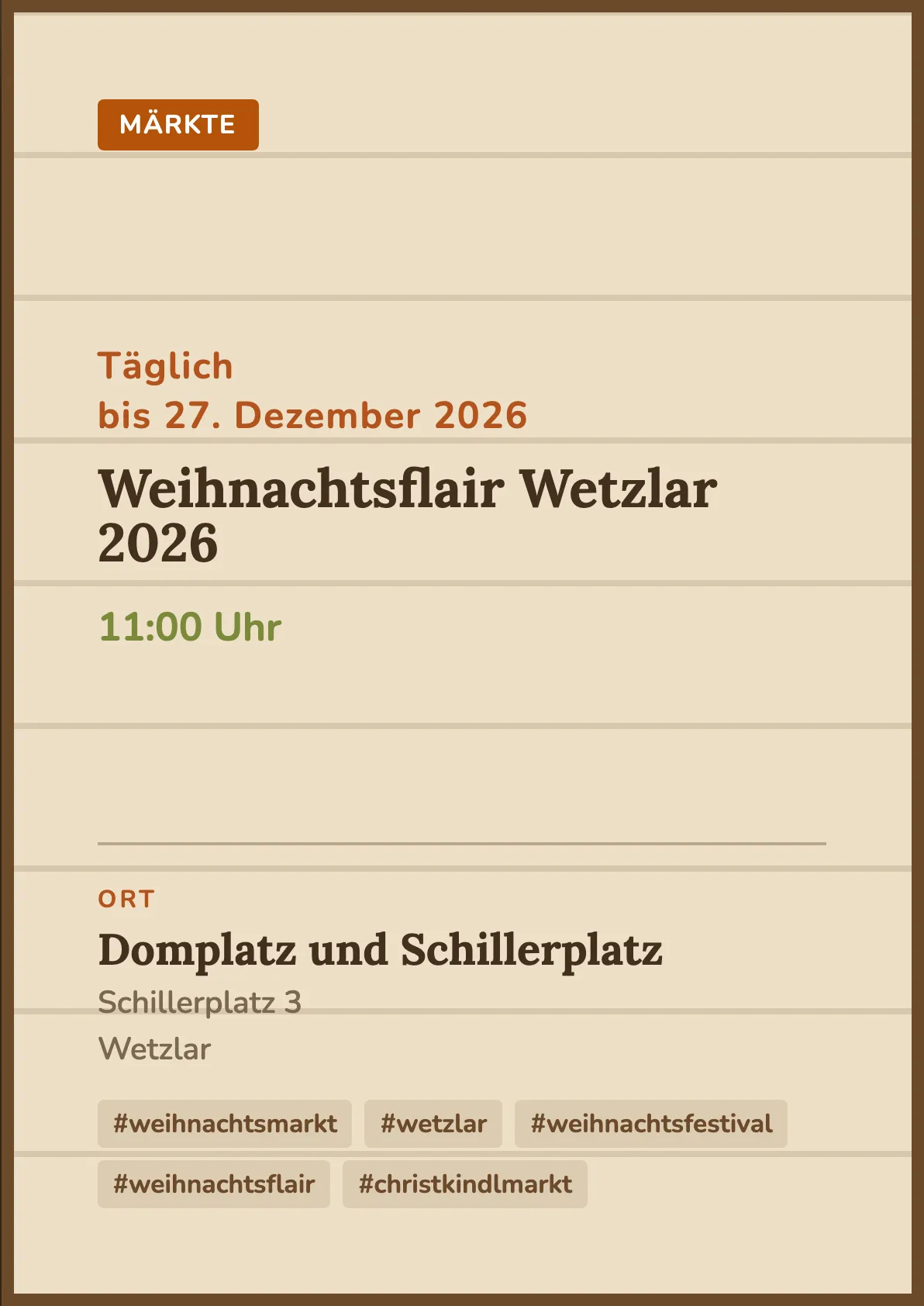Veranstaltungsflyer