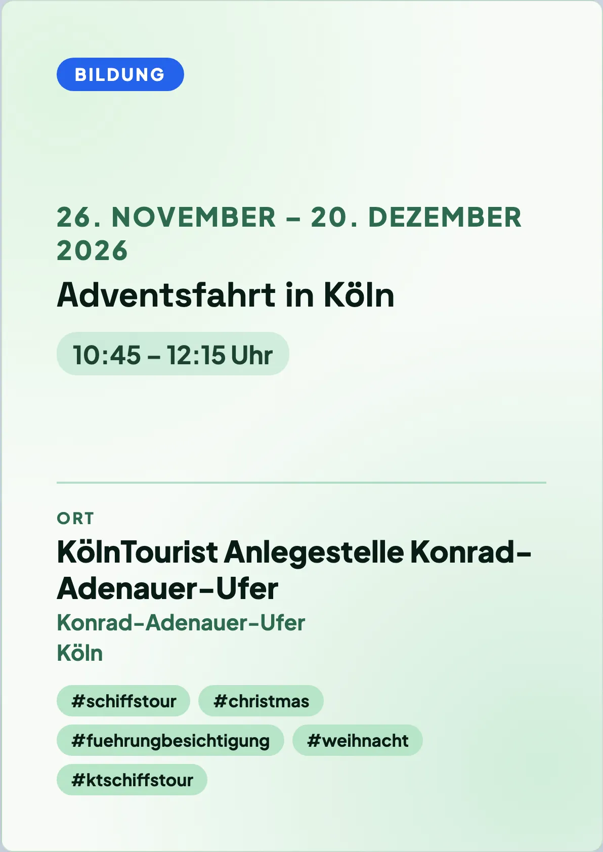 Veranstaltungsflyer
