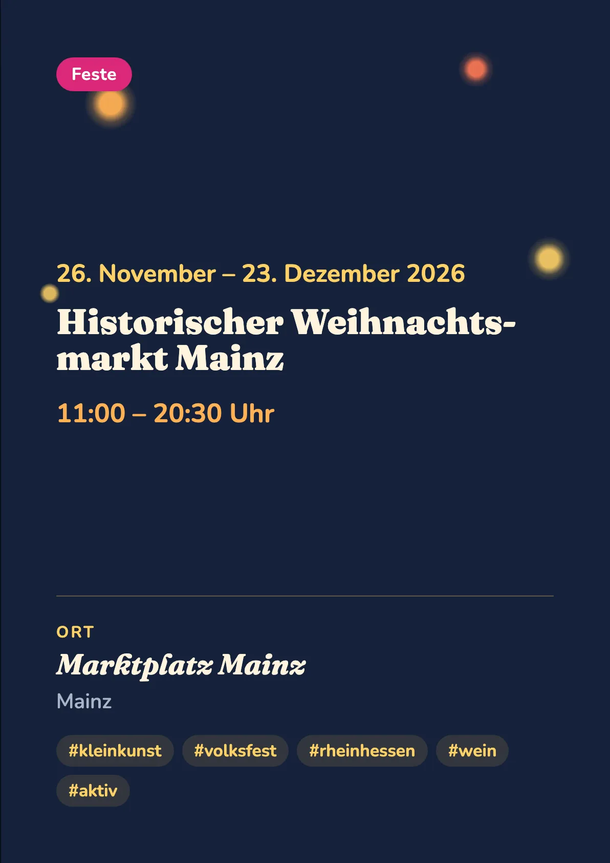 Veranstaltungsflyer