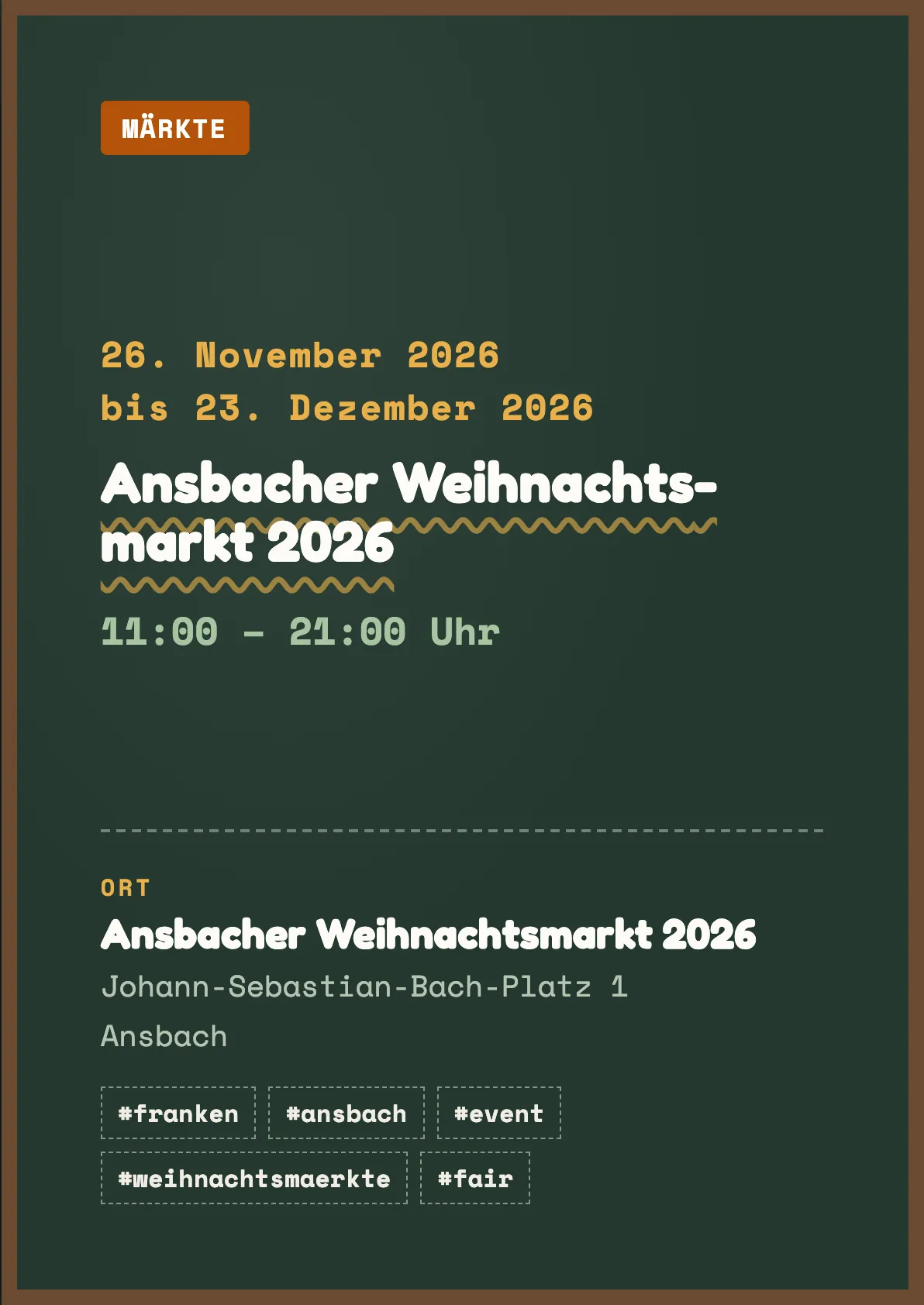 Veranstaltungsflyer
