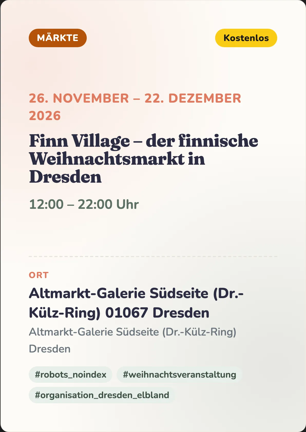 Veranstaltungsflyer