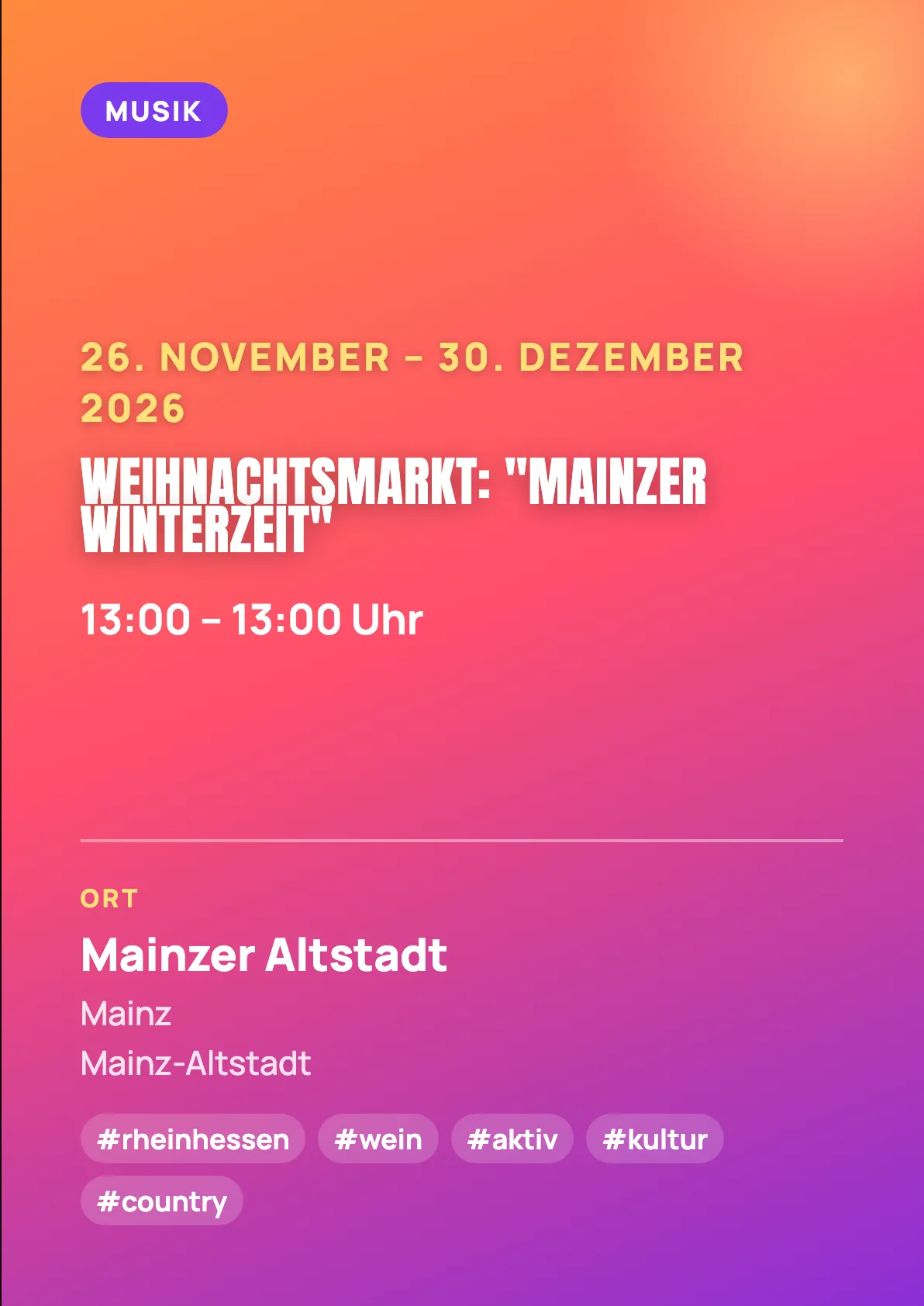 Veranstaltungsflyer