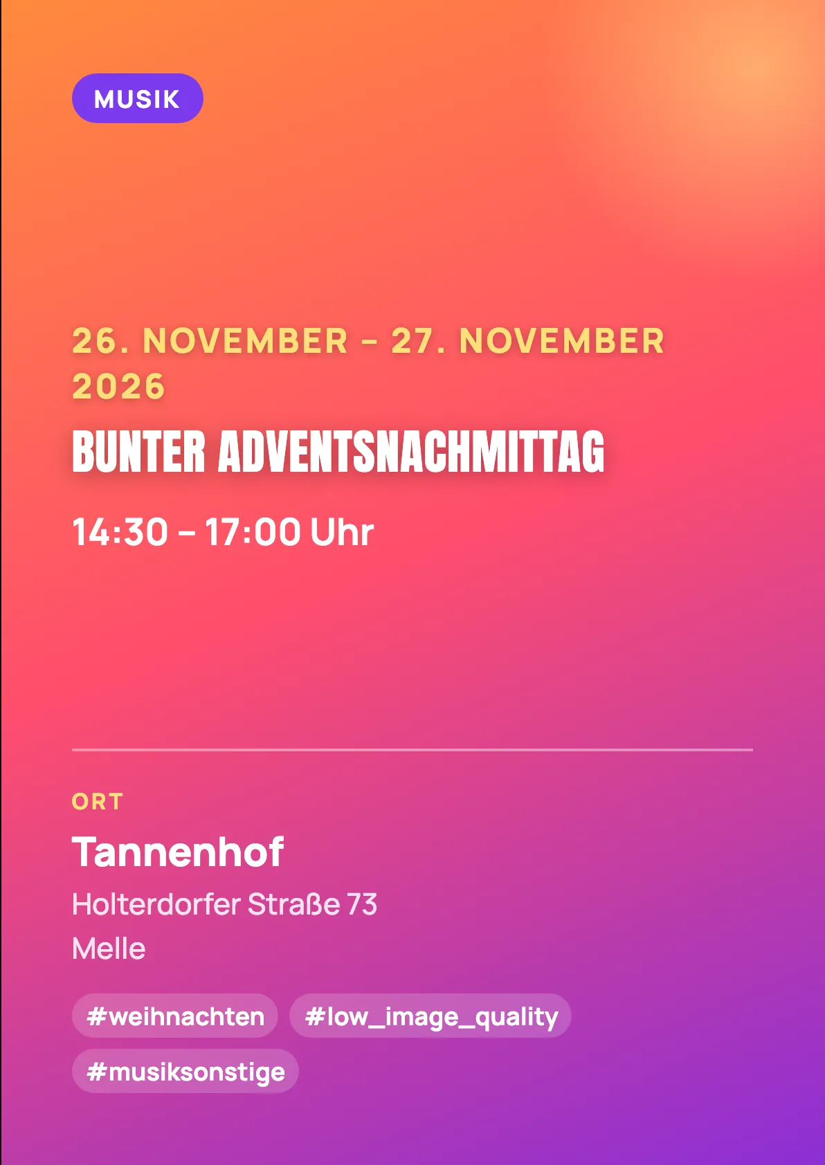Veranstaltungsflyer