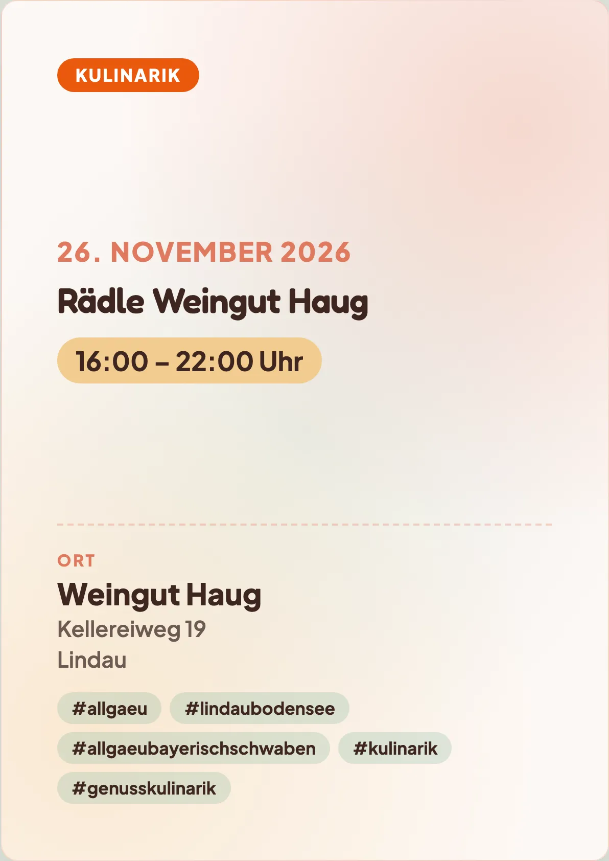 Veranstaltungsflyer