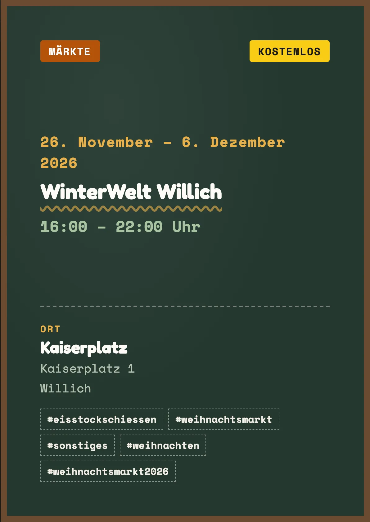 Veranstaltungsflyer