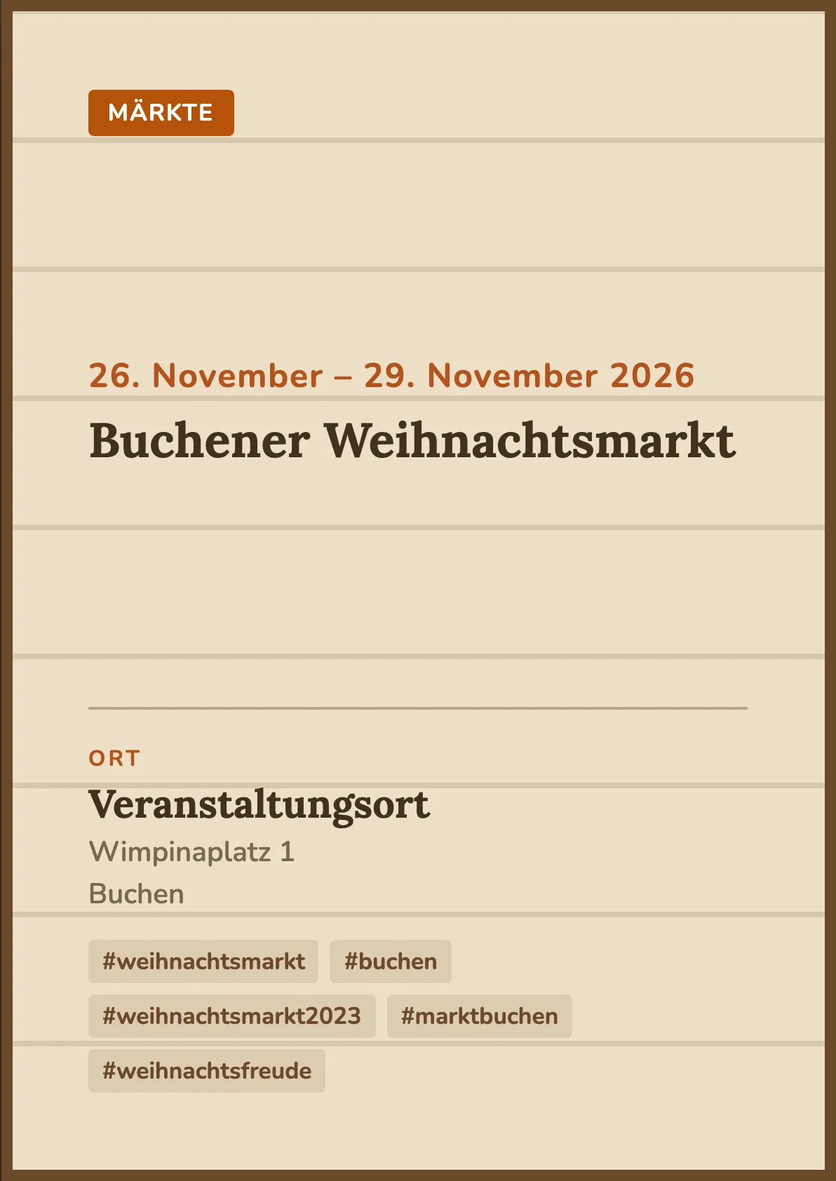 Veranstaltungsflyer