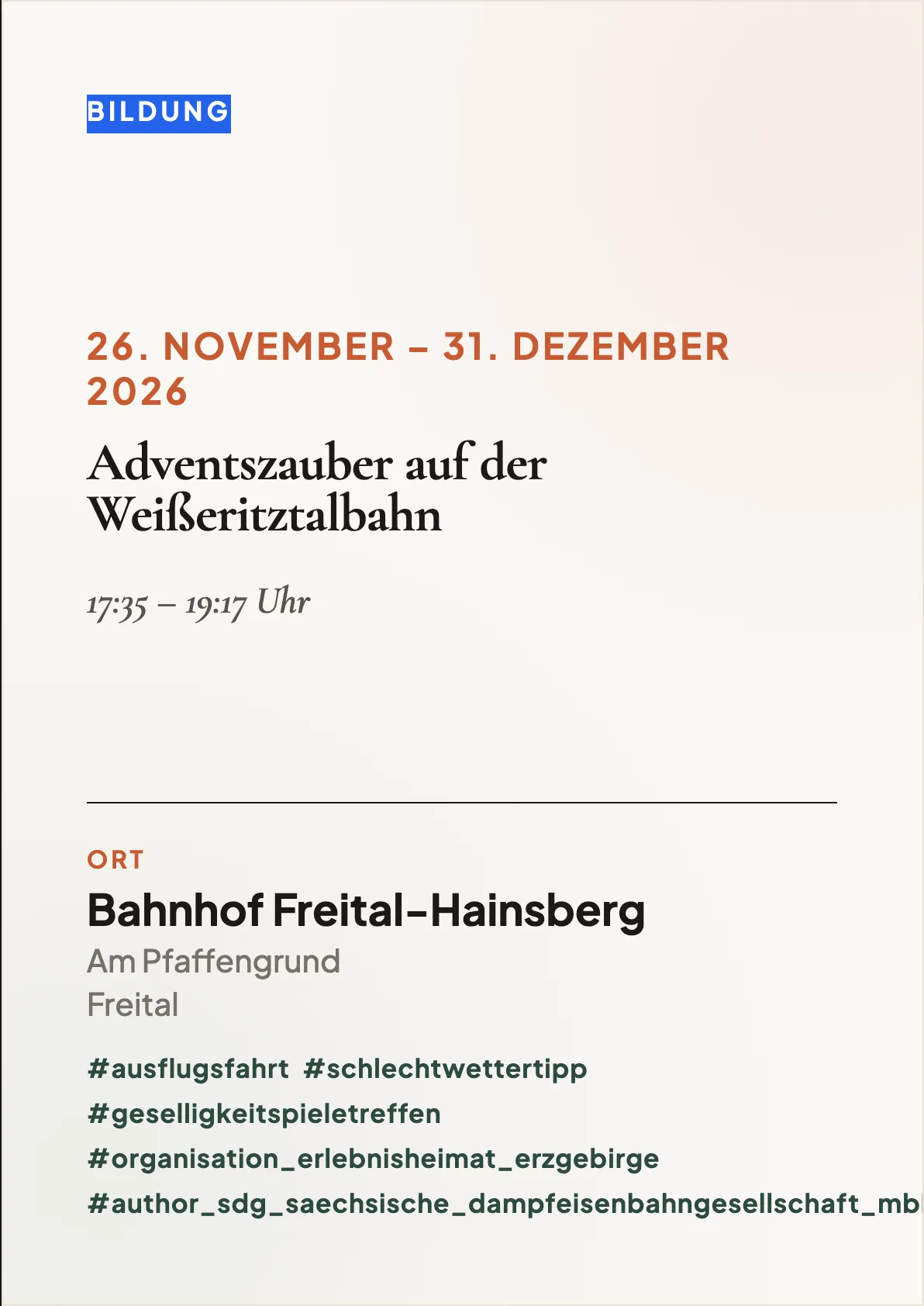 Veranstaltungsflyer