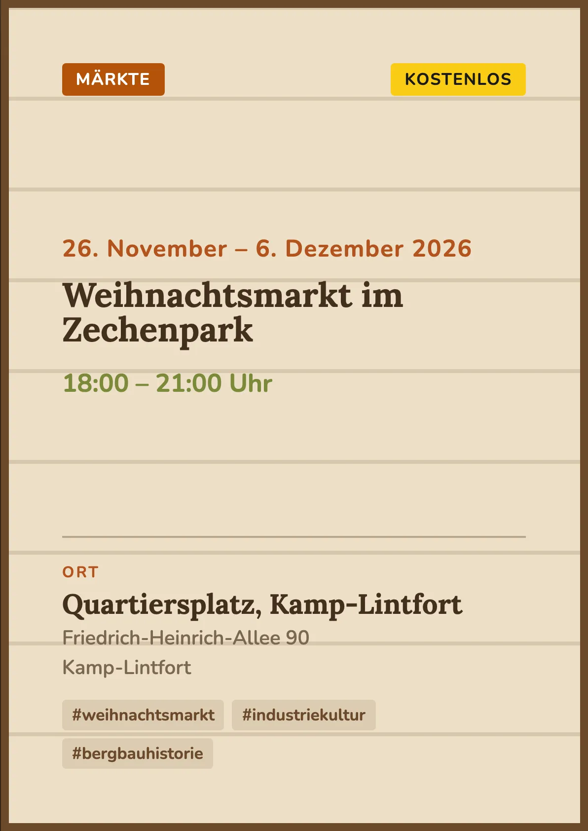 Veranstaltungsflyer