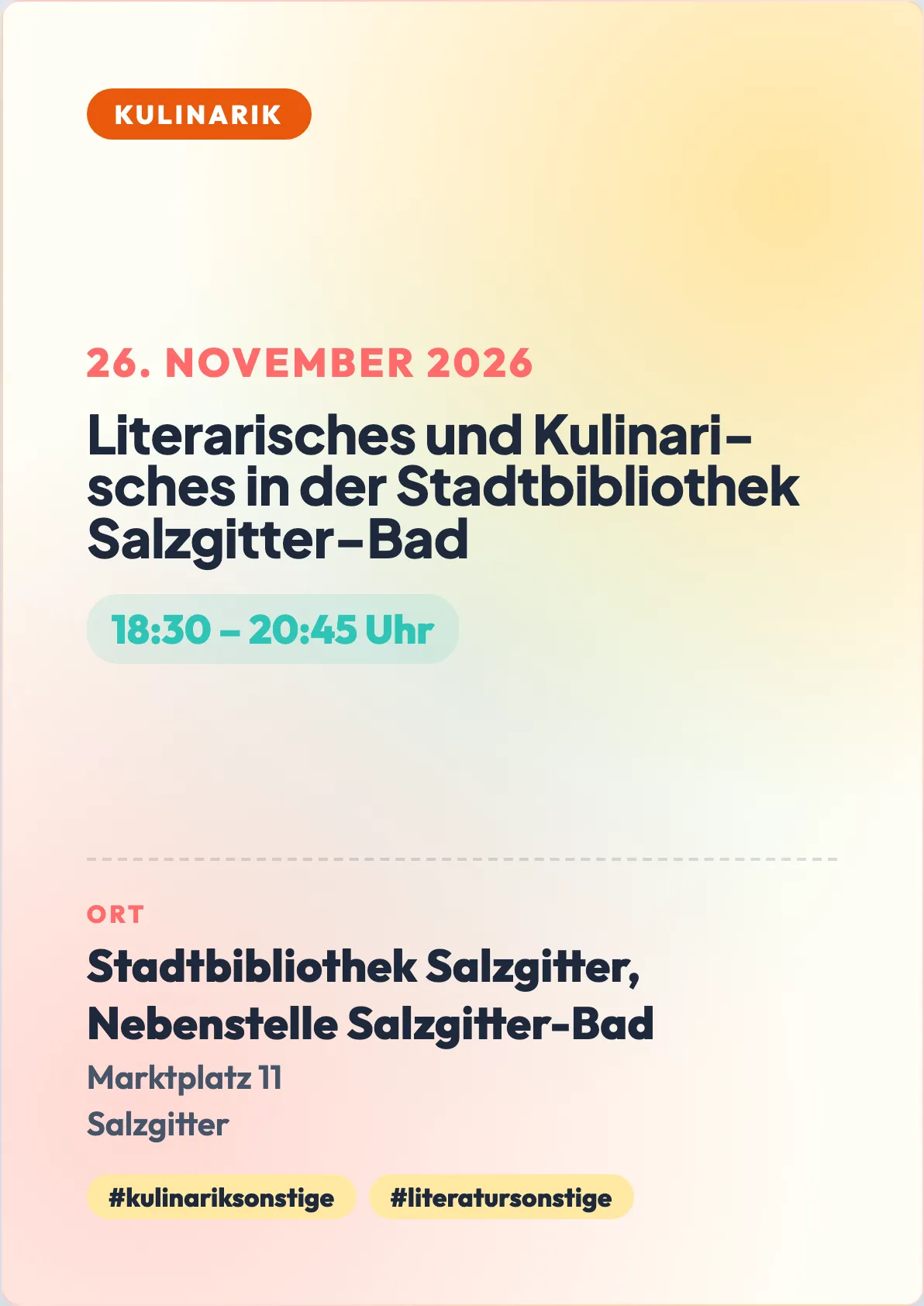 Veranstaltungsflyer