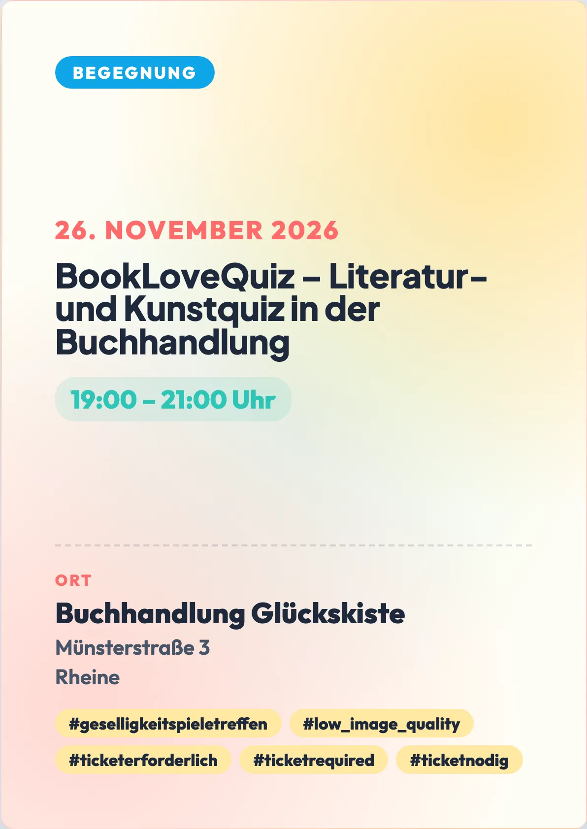Veranstaltungsflyer