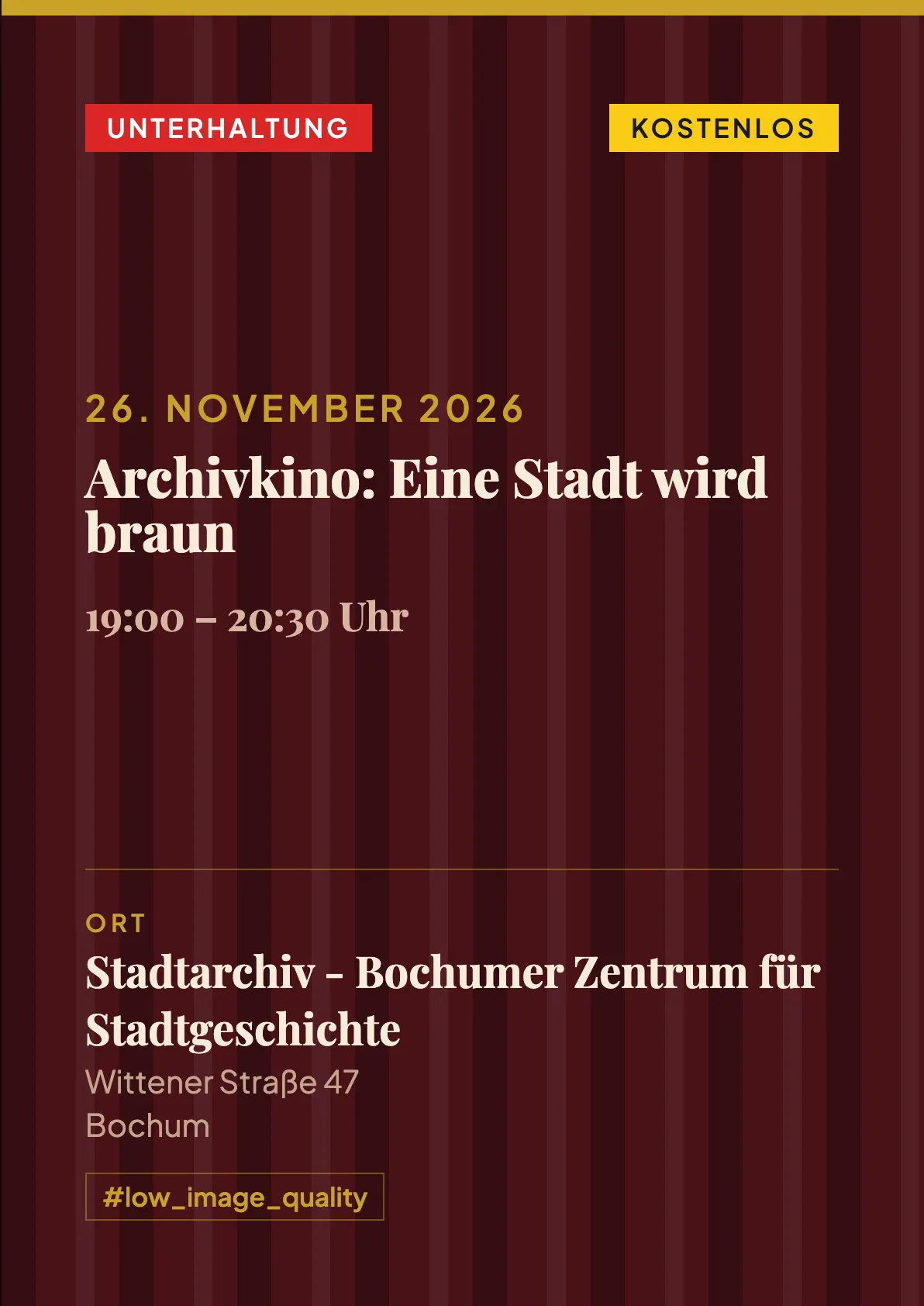 Veranstaltungsflyer