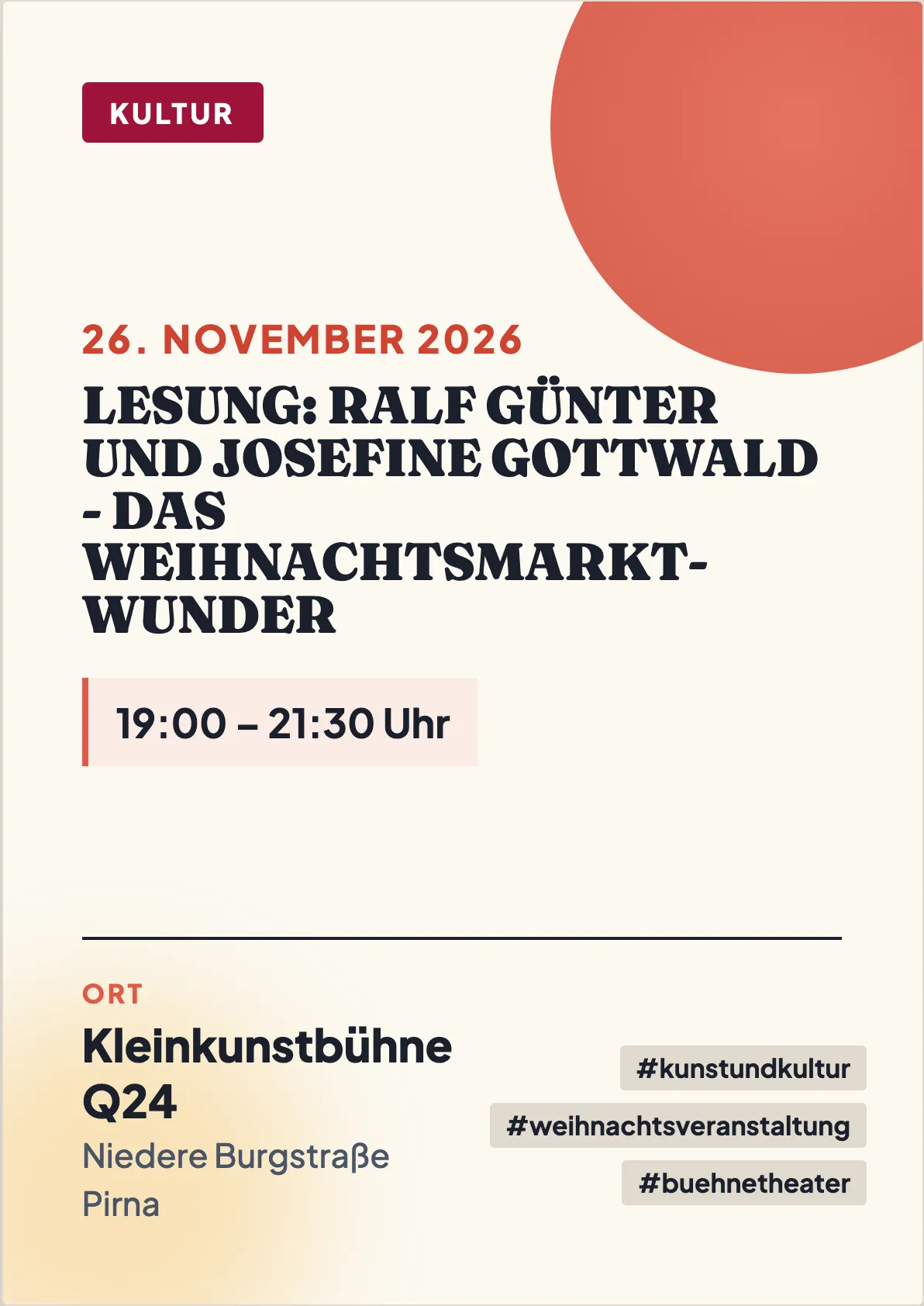 Veranstaltungsflyer