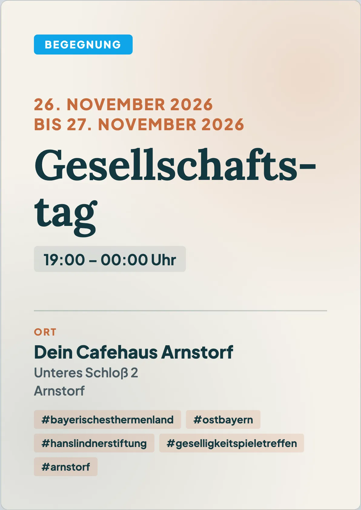 Veranstaltungsflyer