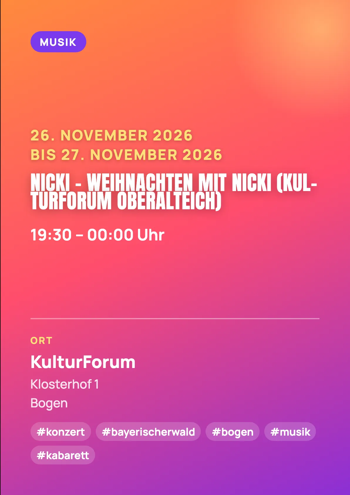 Veranstaltungsflyer