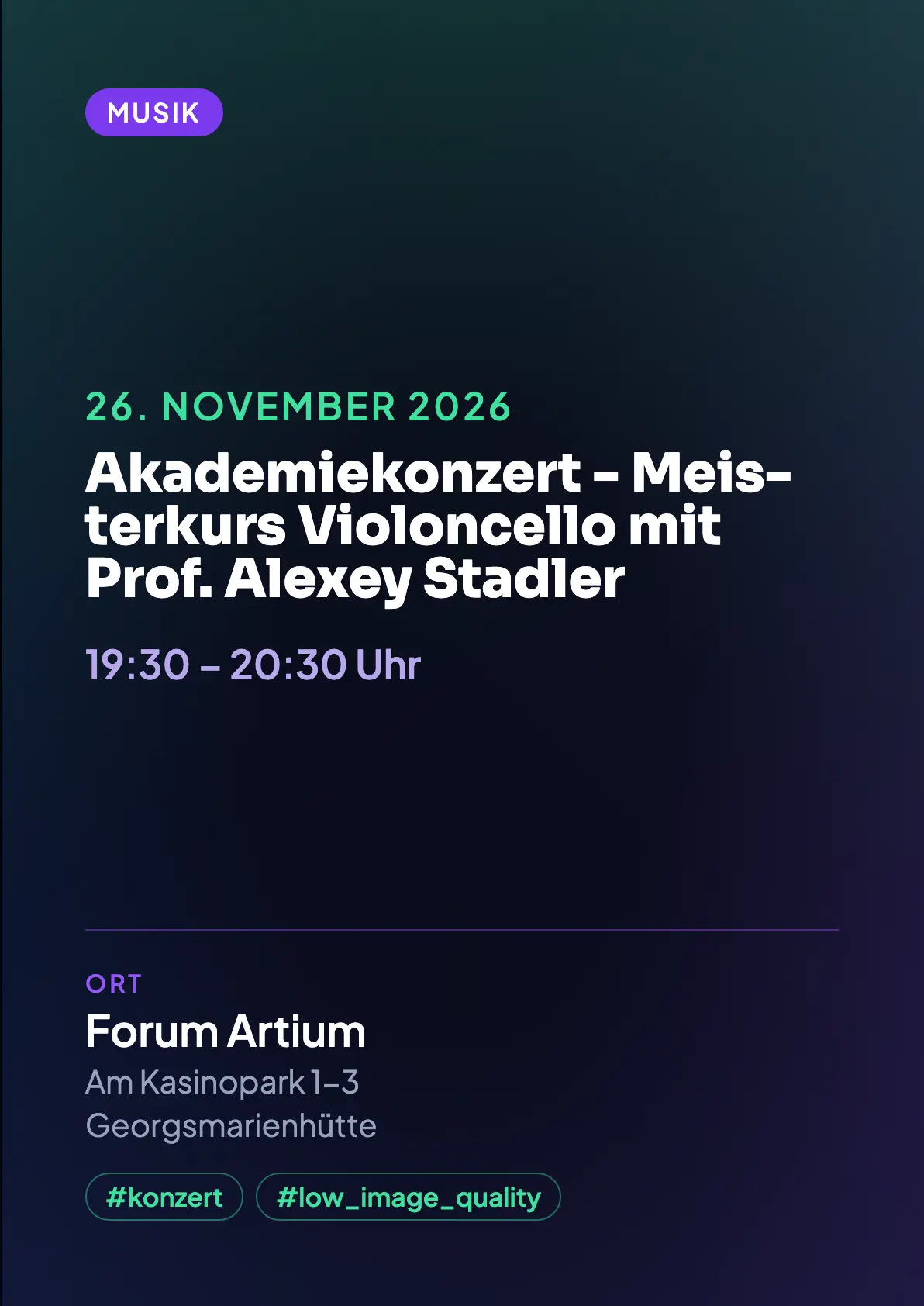 Veranstaltungsflyer