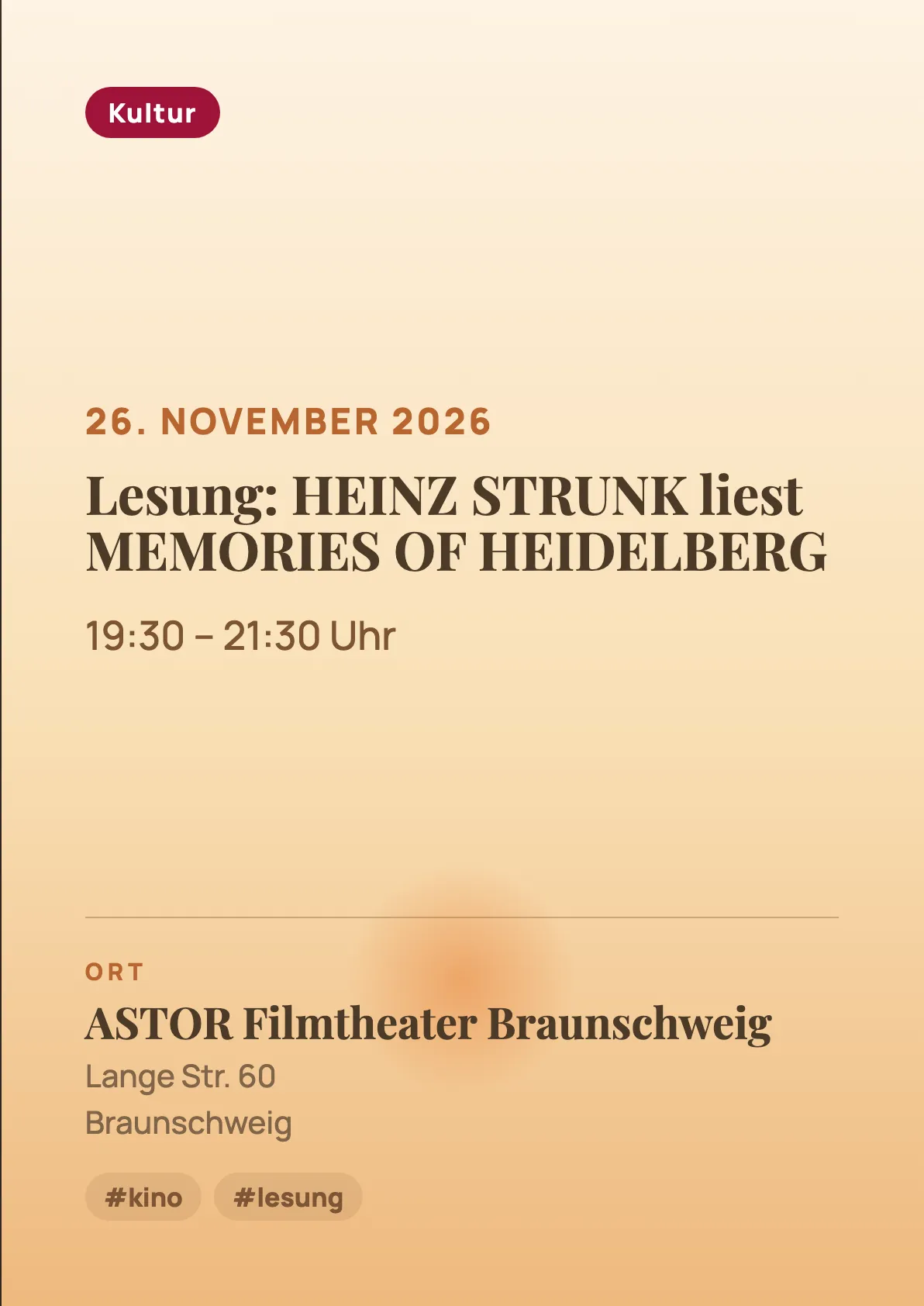 Veranstaltungsflyer