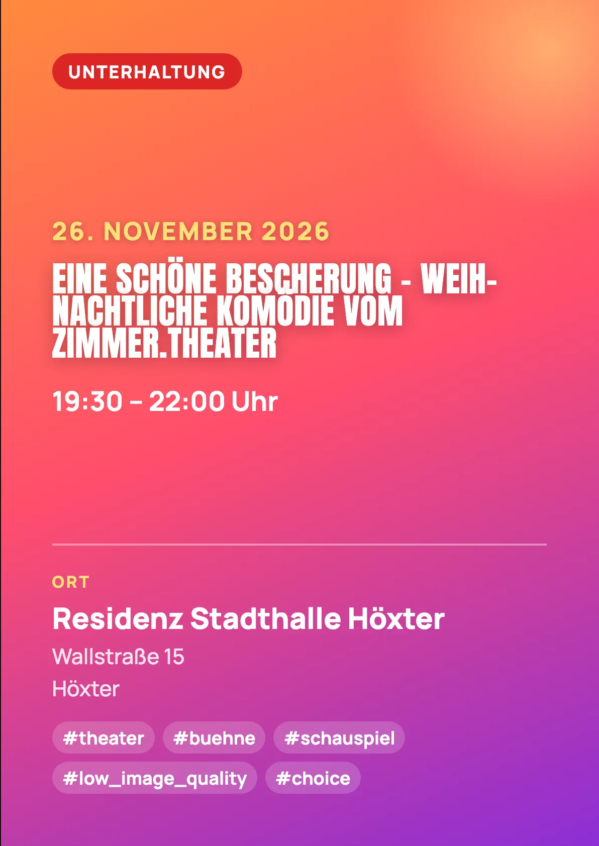 Veranstaltungsflyer