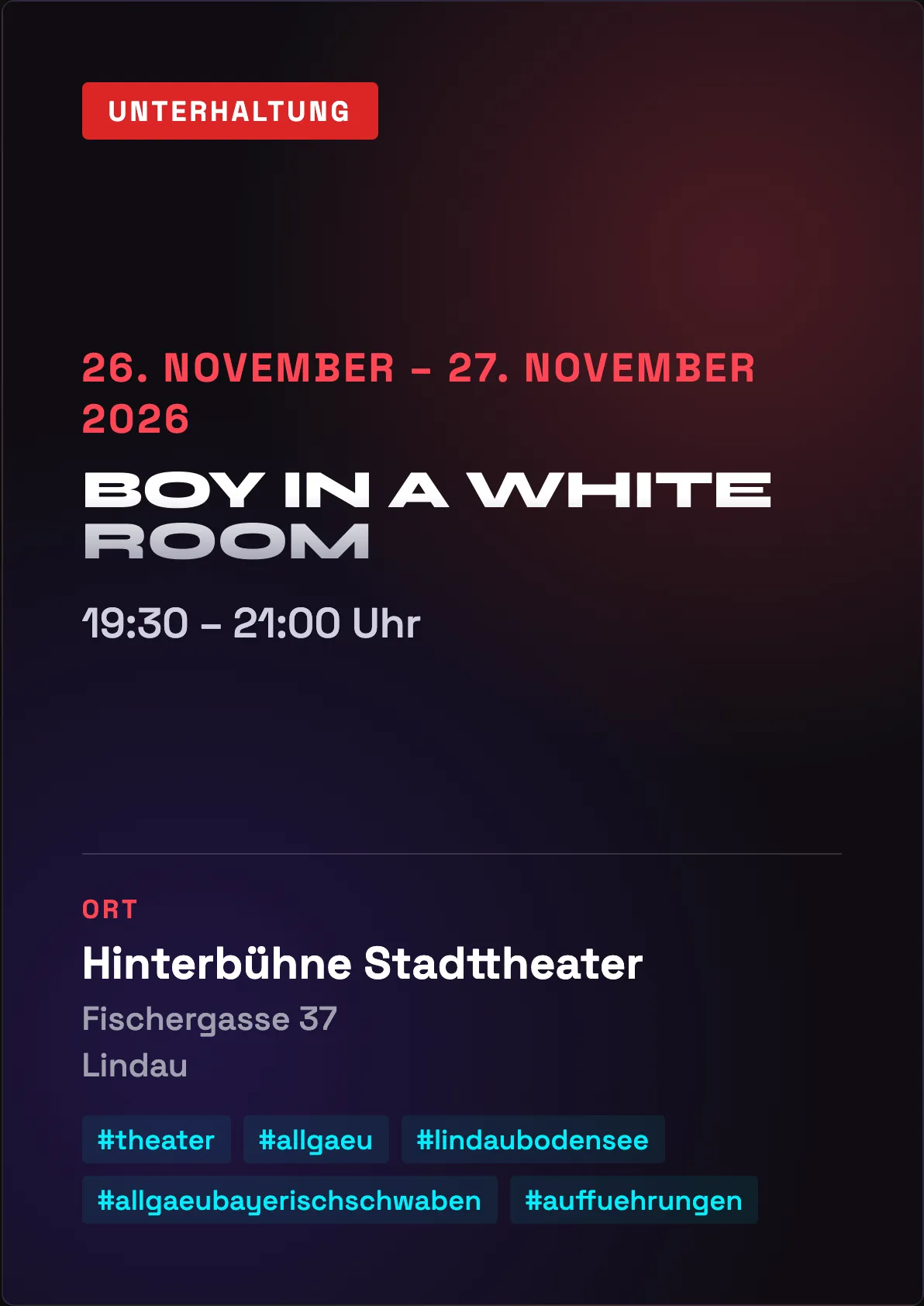 Veranstaltungsflyer