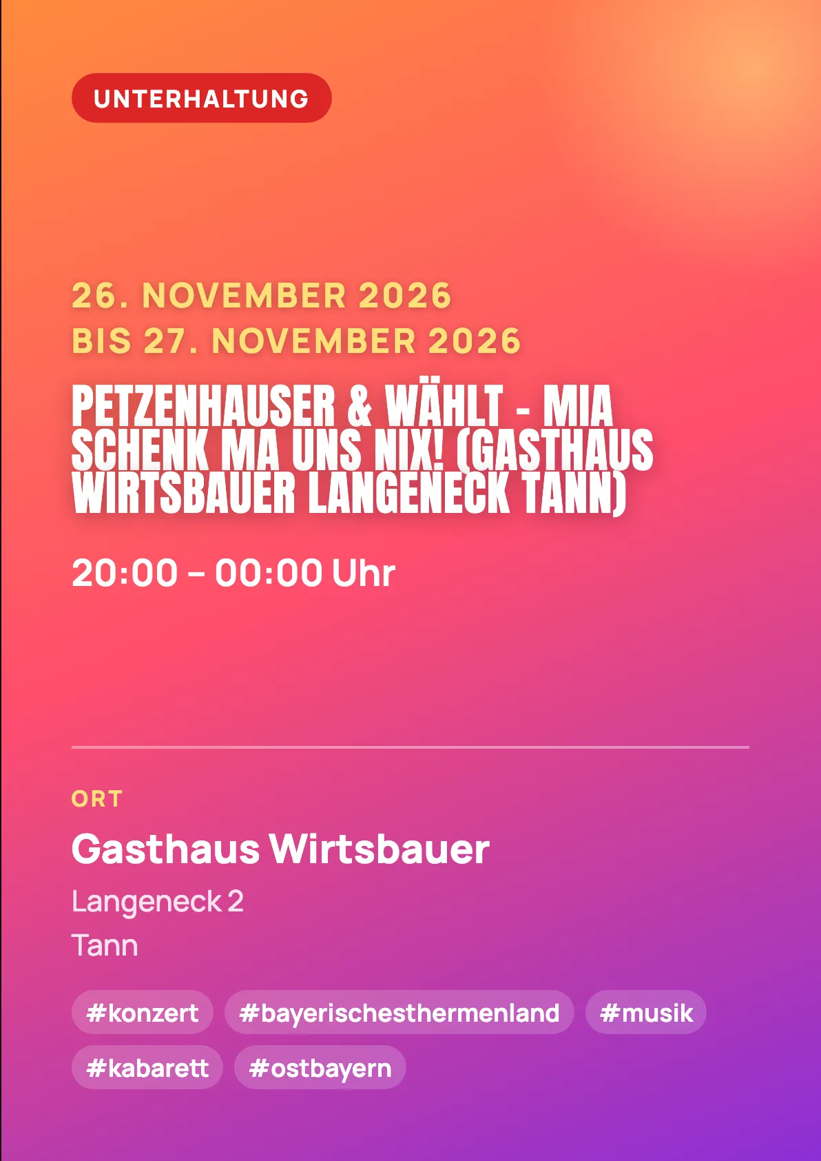 Veranstaltungsflyer