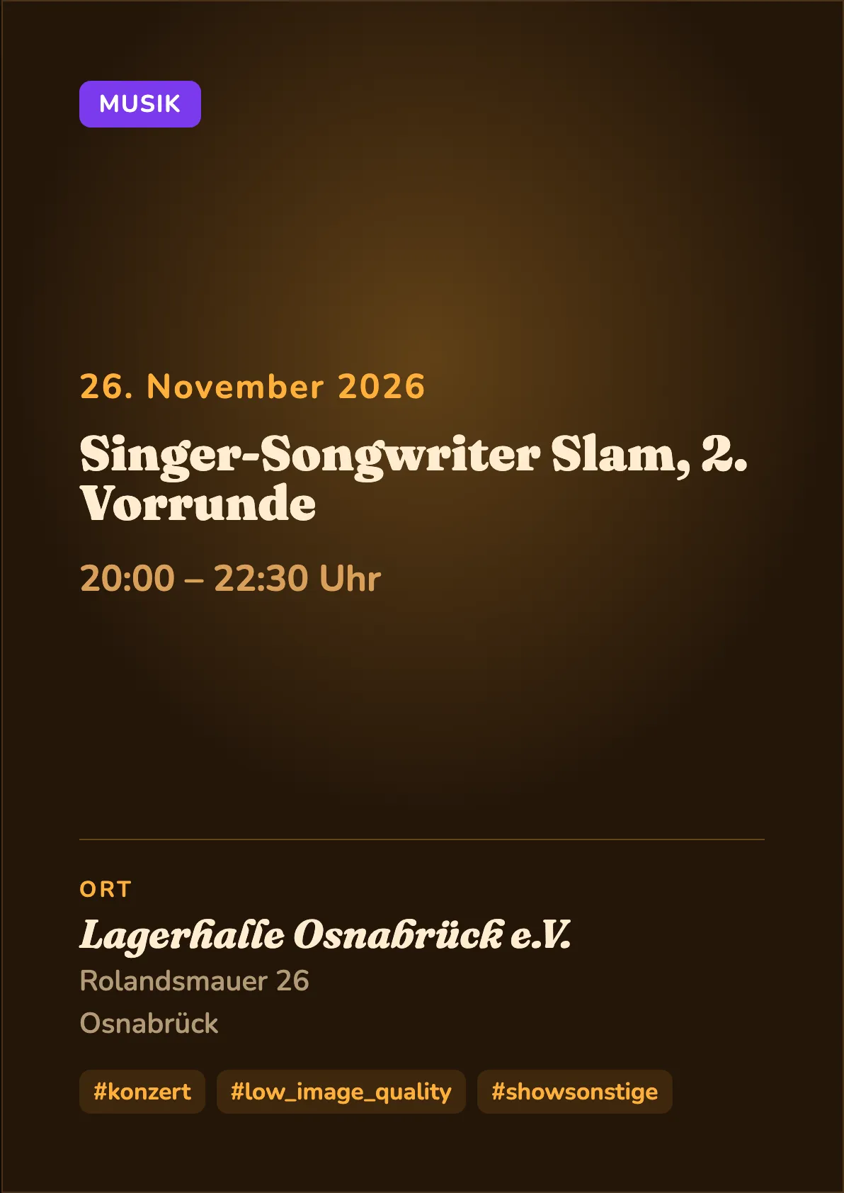 Veranstaltungsflyer