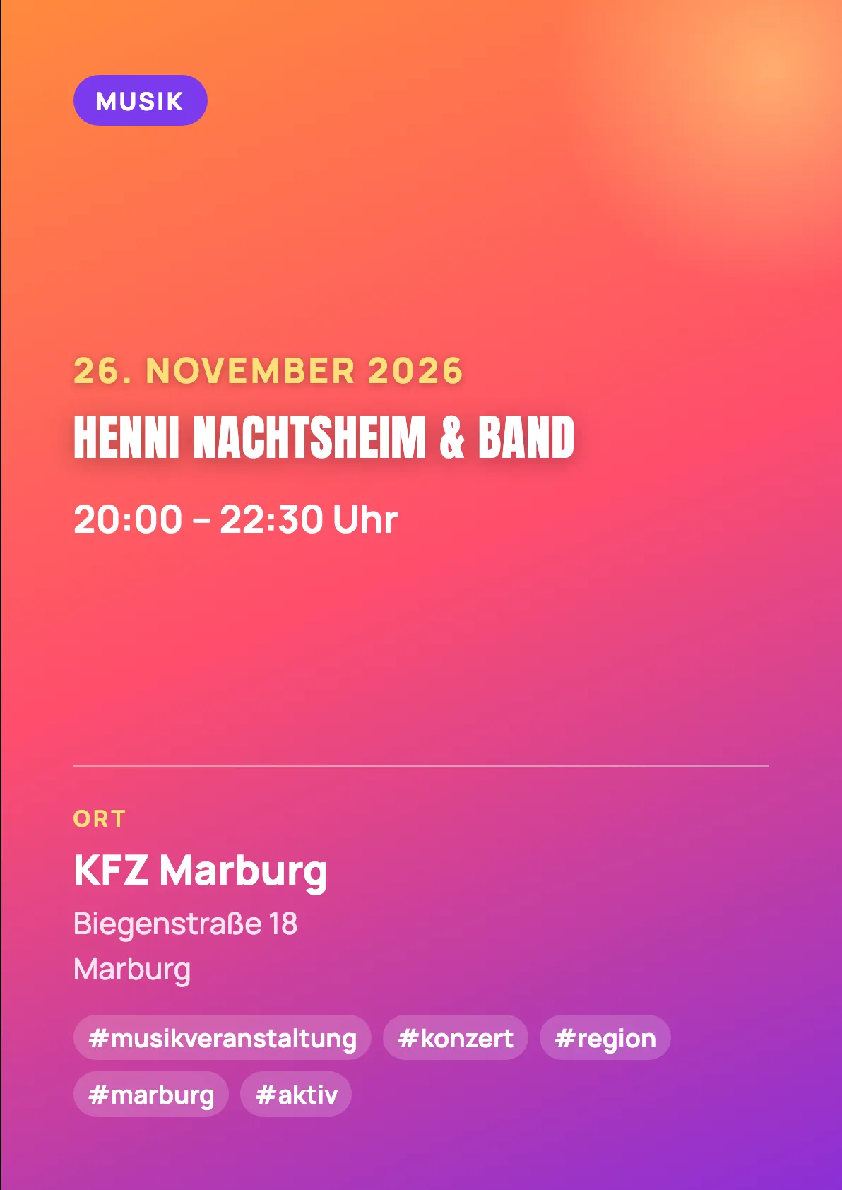 Veranstaltungsflyer