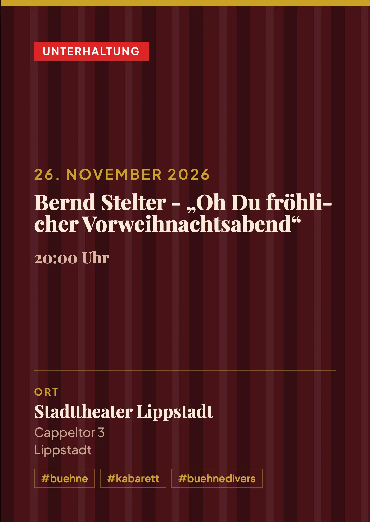 Veranstaltungsflyer
