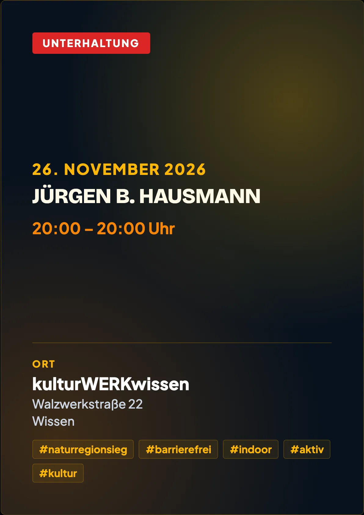 Veranstaltungsflyer
