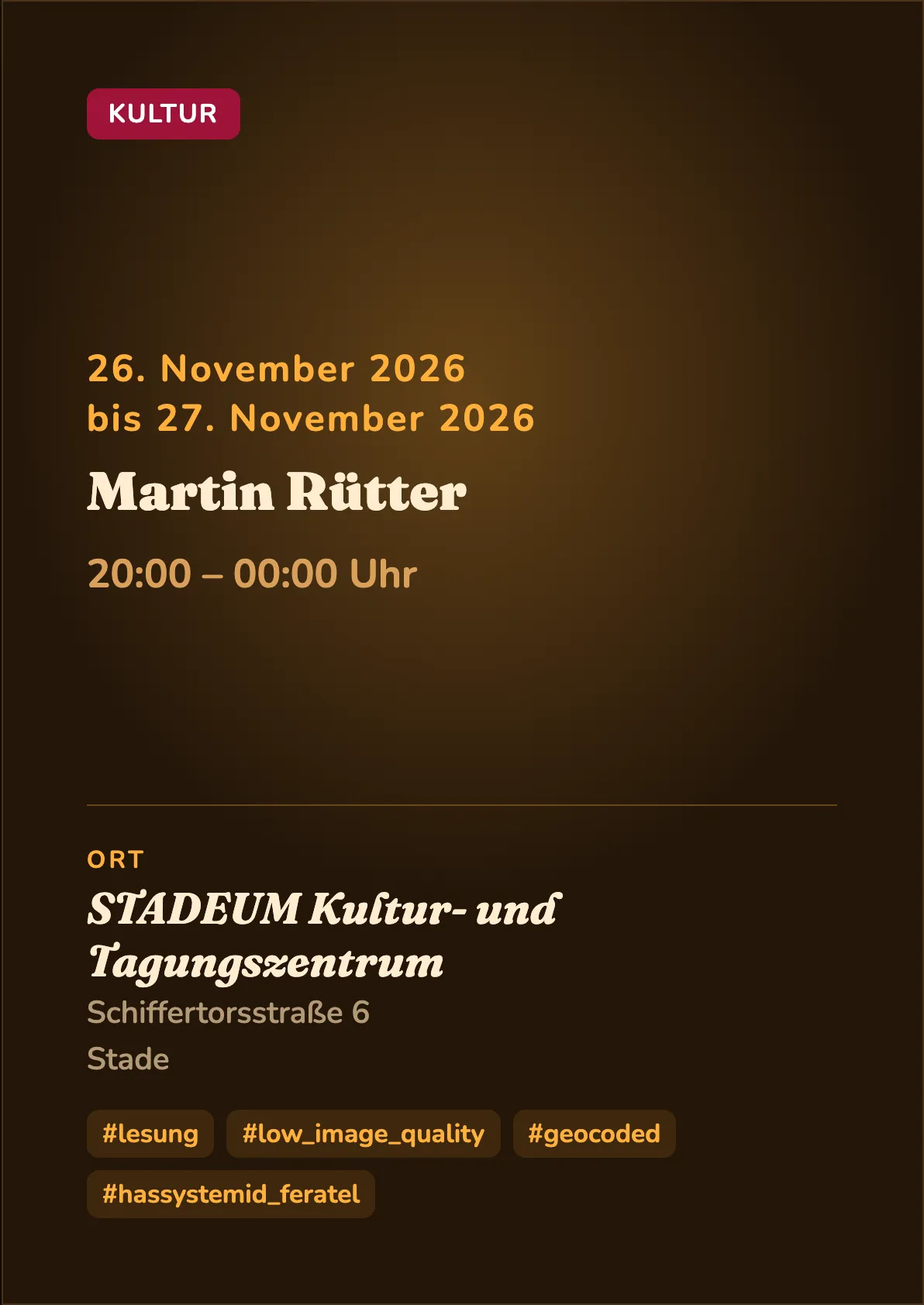 Veranstaltungsflyer